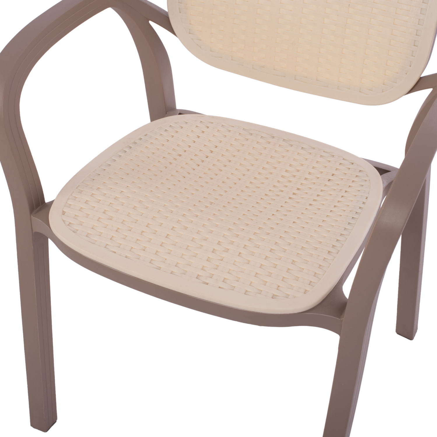 ΠΟΛΥΘΡΟΝΑ ΠΟΛΥΠΡΟΠΥΛΕΝΙΟΥ KHEM HM5820.02 ΣΕ ΑΠΟΧΡΩΣΗ ΚΑΠΟΥΤΣΙΝΟ &amp; ΜΠΕΖ 57x57x83Y εκ. 8