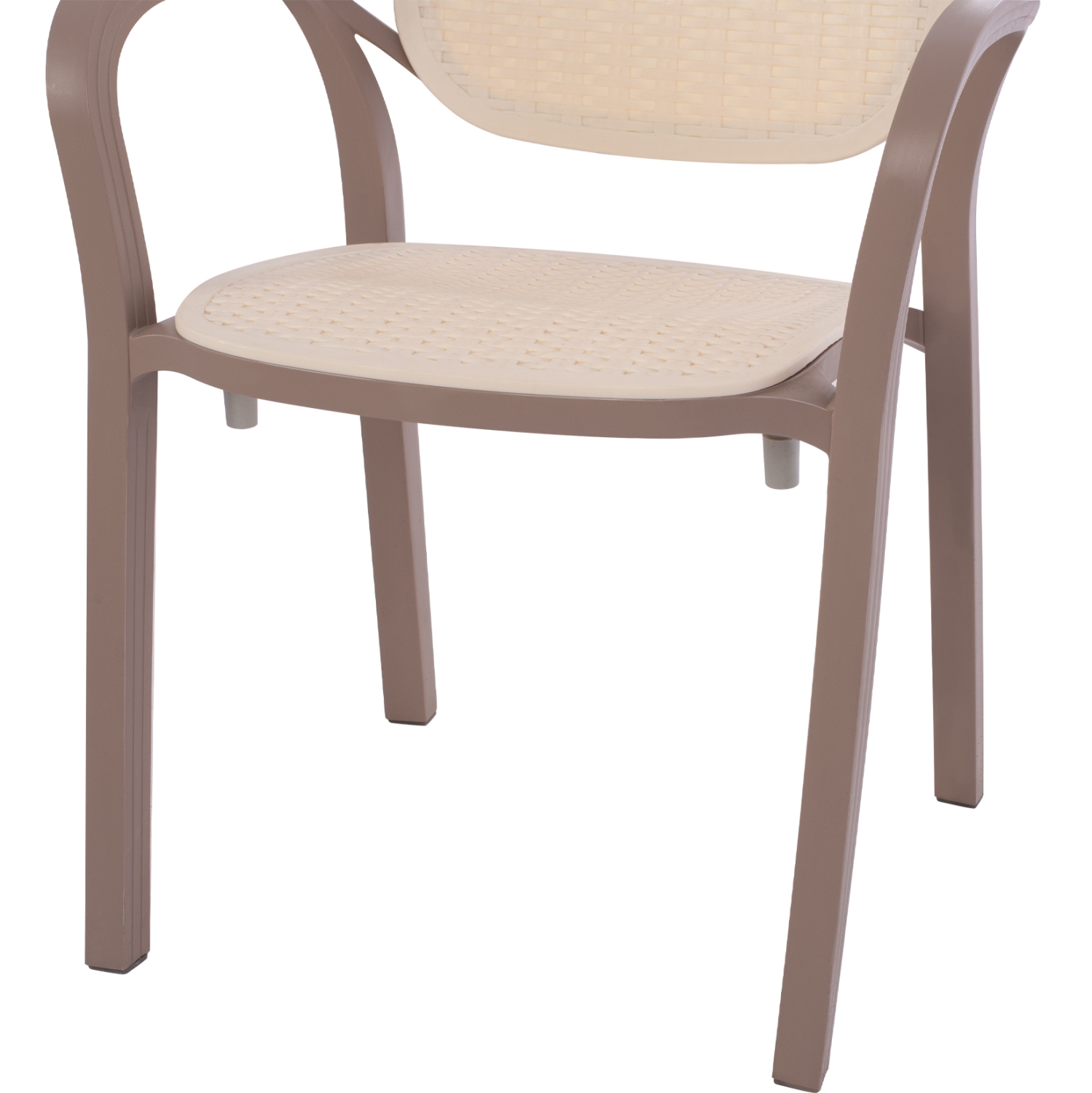 ΠΟΛΥΘΡΟΝΑ ΠΟΛΥΠΡΟΠΥΛΕΝΙΟΥ KHEM HM5820.02 ΣΕ ΑΠΟΧΡΩΣΗ ΚΑΠΟΥΤΣΙΝΟ &amp; ΜΠΕΖ 57x57x83Y εκ. 9