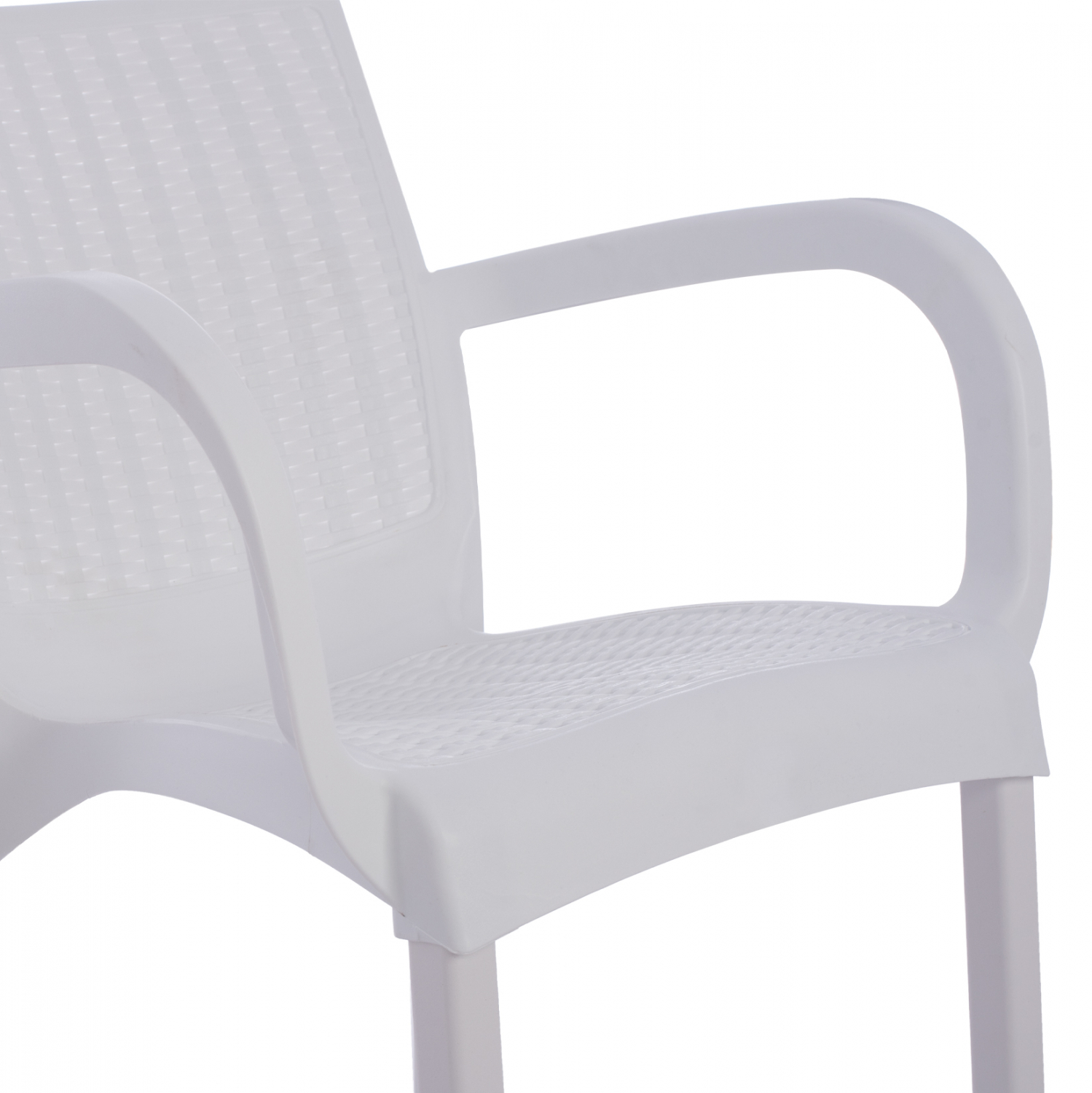 ΠΟΛΥΘΡΟΝΑ ΠΟΛΥΠΡΟΠΥΛΕΝΙΟΥ RATTAN ΠΟΔΙ ALU HM5591.01 ΧΡΩΜΑ ΛΕΥΚΟ 60x60x82 cm 10