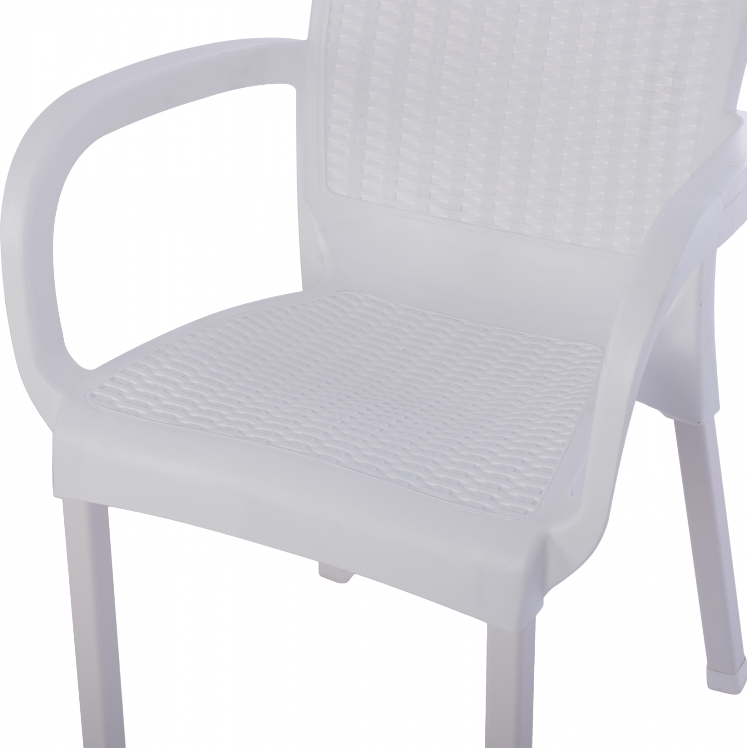 ΠΟΛΥΘΡΟΝΑ ΠΟΛΥΠΡΟΠΥΛΕΝΙΟΥ RATTAN ΠΟΔΙ ALU HM5591.01 ΧΡΩΜΑ ΛΕΥΚΟ 60x60x82 cm 8