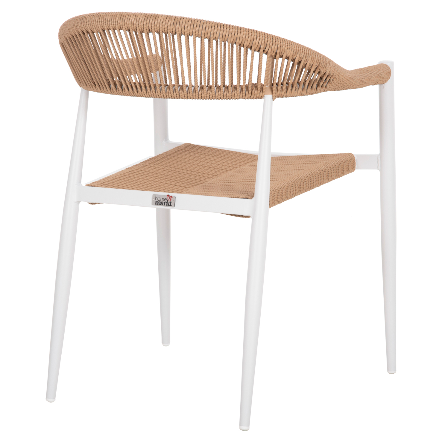 ΠΟΛΥΘΡΟΝΑ ΑΛΟΥΜΙΝΙΟΥ GRET HM5854.01 ΛΕΥΚΗ PE RATTAN ΜΠΕΖ 56x55,5x78Υεκ. 5