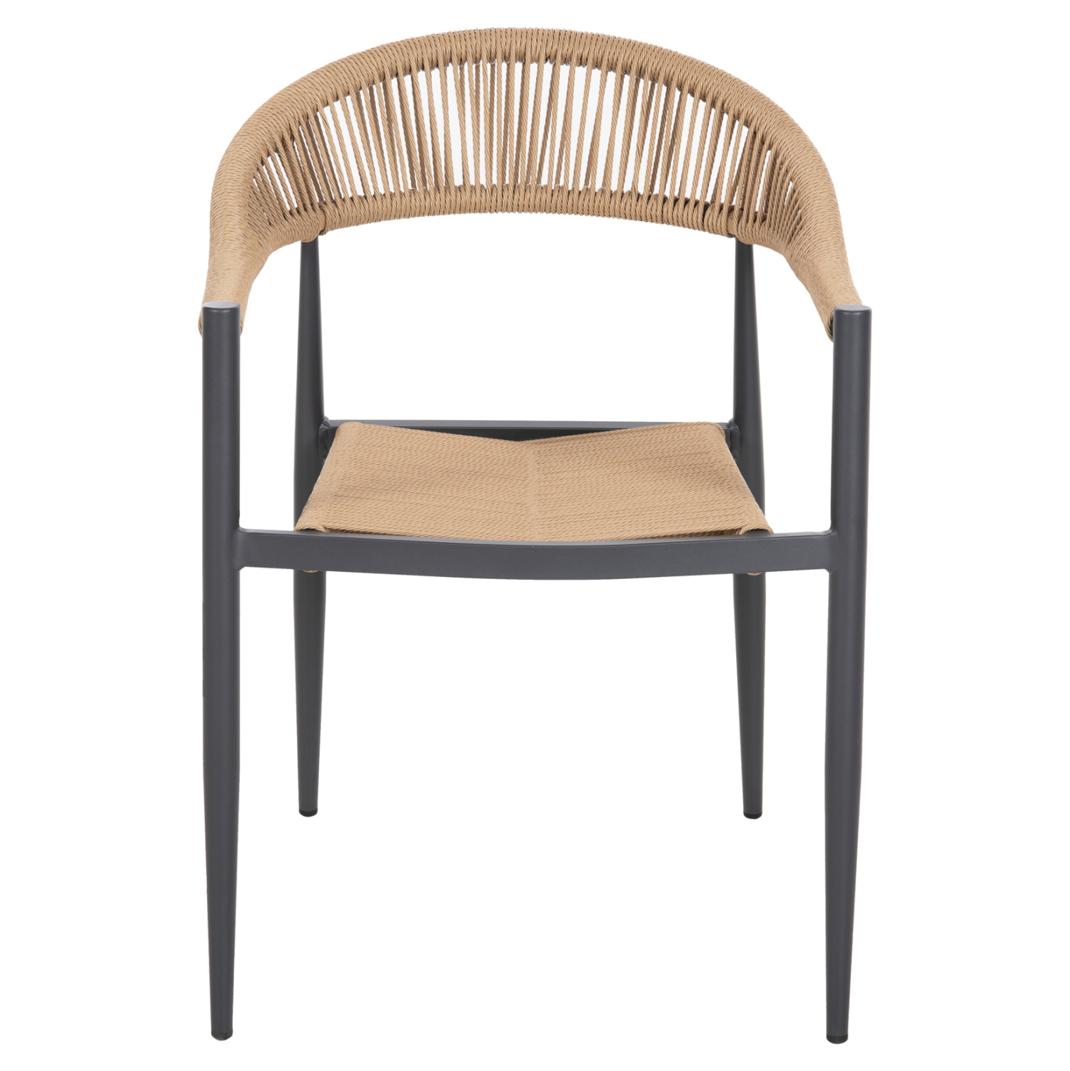 ΠΟΛΥΘΡΟΝΑ ΑΛΟΥΜΙΝΙΟΥ GRET HM5854.02 ΑΝΘΡΑΚΙ PΕ RATTAN ΜΠΕΖ 56x55,5x78Υ εκ. 3