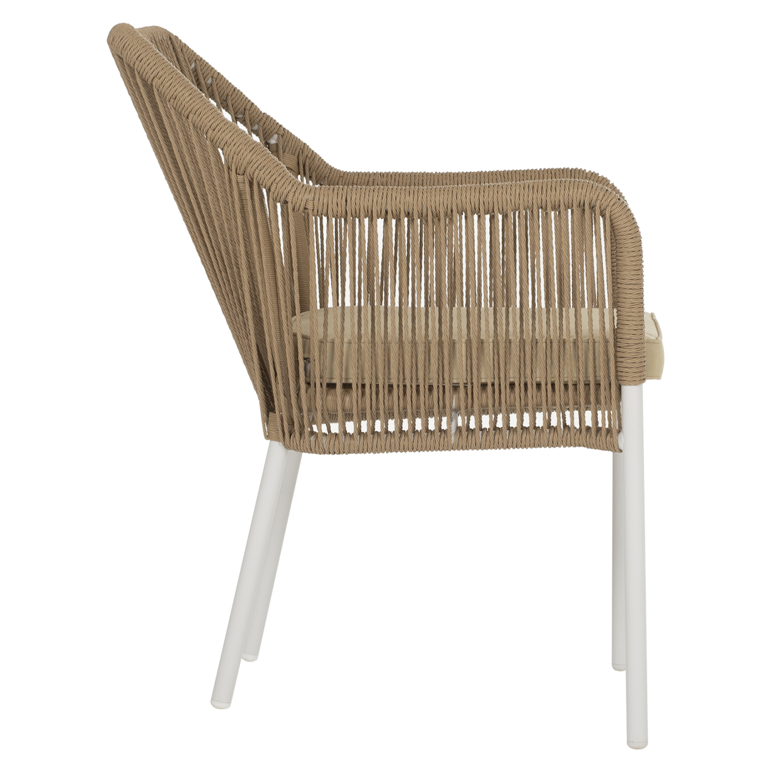 ΠΟΛΥΘΡΟΝΑ ΑΛΟΥΜΙΝΙΟΥ LOKKI HM5855.01 ΛΕΥΚΟ ΜΕ ΣΧΟΙΝΙ WICKER PE ΜΠΕΖ 56x66x82Υ εκ. 4