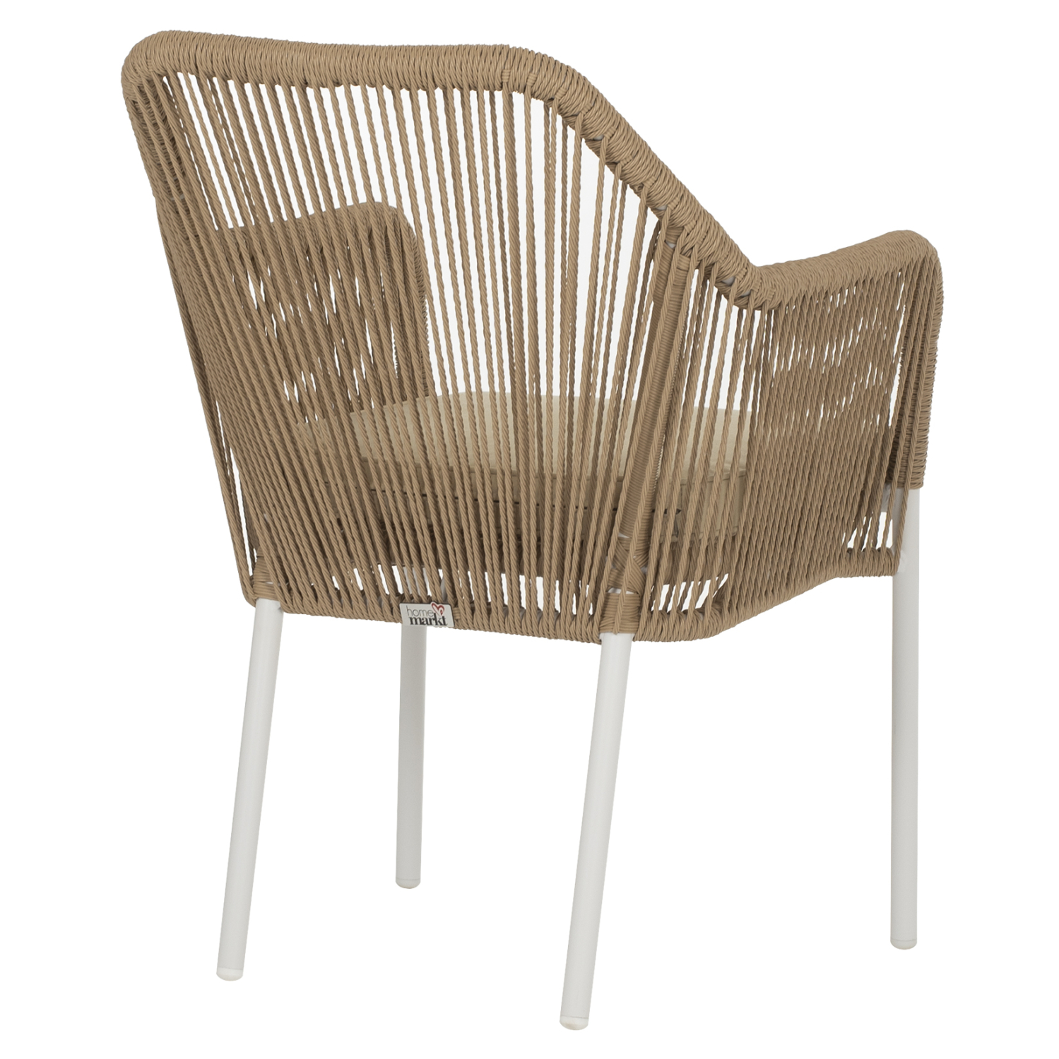 ΠΟΛΥΘΡΟΝΑ ΑΛΟΥΜΙΝΙΟΥ LOKKI HM5855.01 ΛΕΥΚΟ ΜΕ ΣΧΟΙΝΙ WICKER PE ΜΠΕΖ 56x66x82Υ εκ. 5