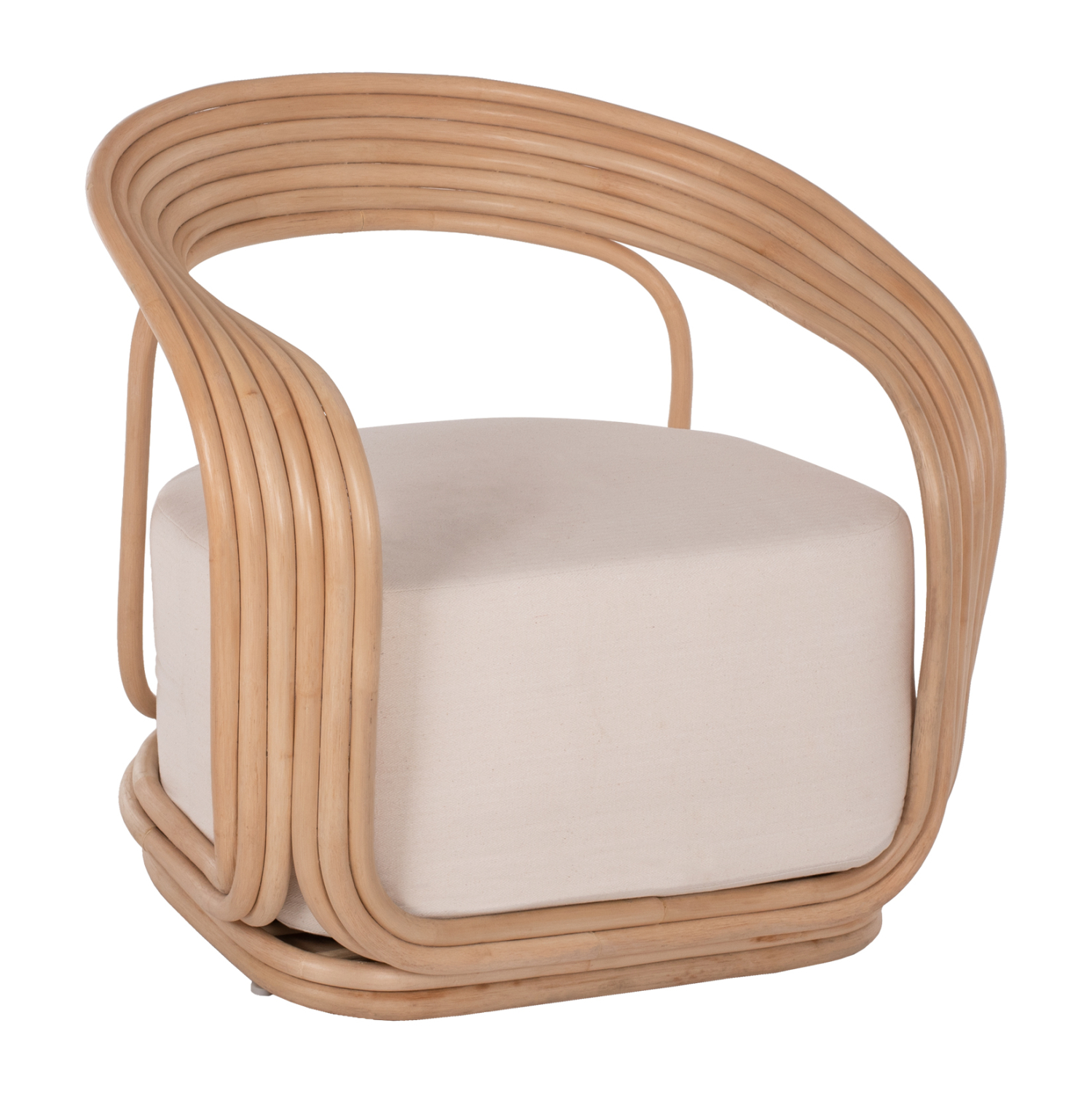 ΠΟΛΥΘΡΟΝΑ DUCHESS ΑΠΟ RATTAN ΦΥΣΙΚΟ-ΕΚΡΟΥ ΜΑΞΙΛΑΡΙ HM9478 81x59x70Y εκ. 1