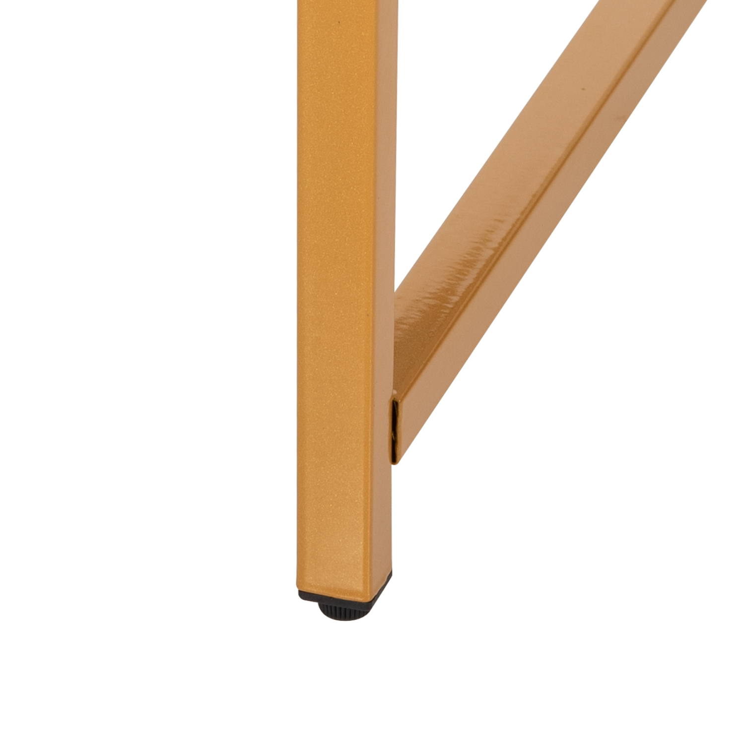 ΤΡΑΠΕΖΙ ΣΑΛΟΝΙΟΥ HM9420.01 WHITE MARBLE ΜΕΛΑΜΙΝΗ-ΧΡΥΣΗ ΜΕΤΑΛΛΙΚΗ ΒΑΣΗ Φ80x48,5Yεκ. 7