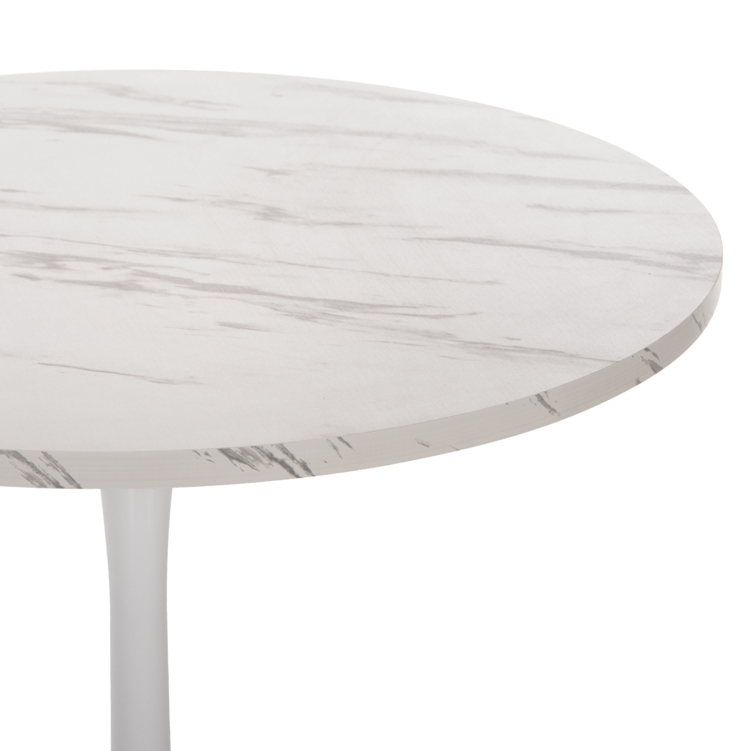 ΤΡΑΠΕΖΙ ΤΡΑΠΕΖΑΡΙΑΣ ROLLO HM9421.01 ΣΤΡΟΓΓΥΛΟ WHITE MARBLE Φ90x74Y εκ. 3