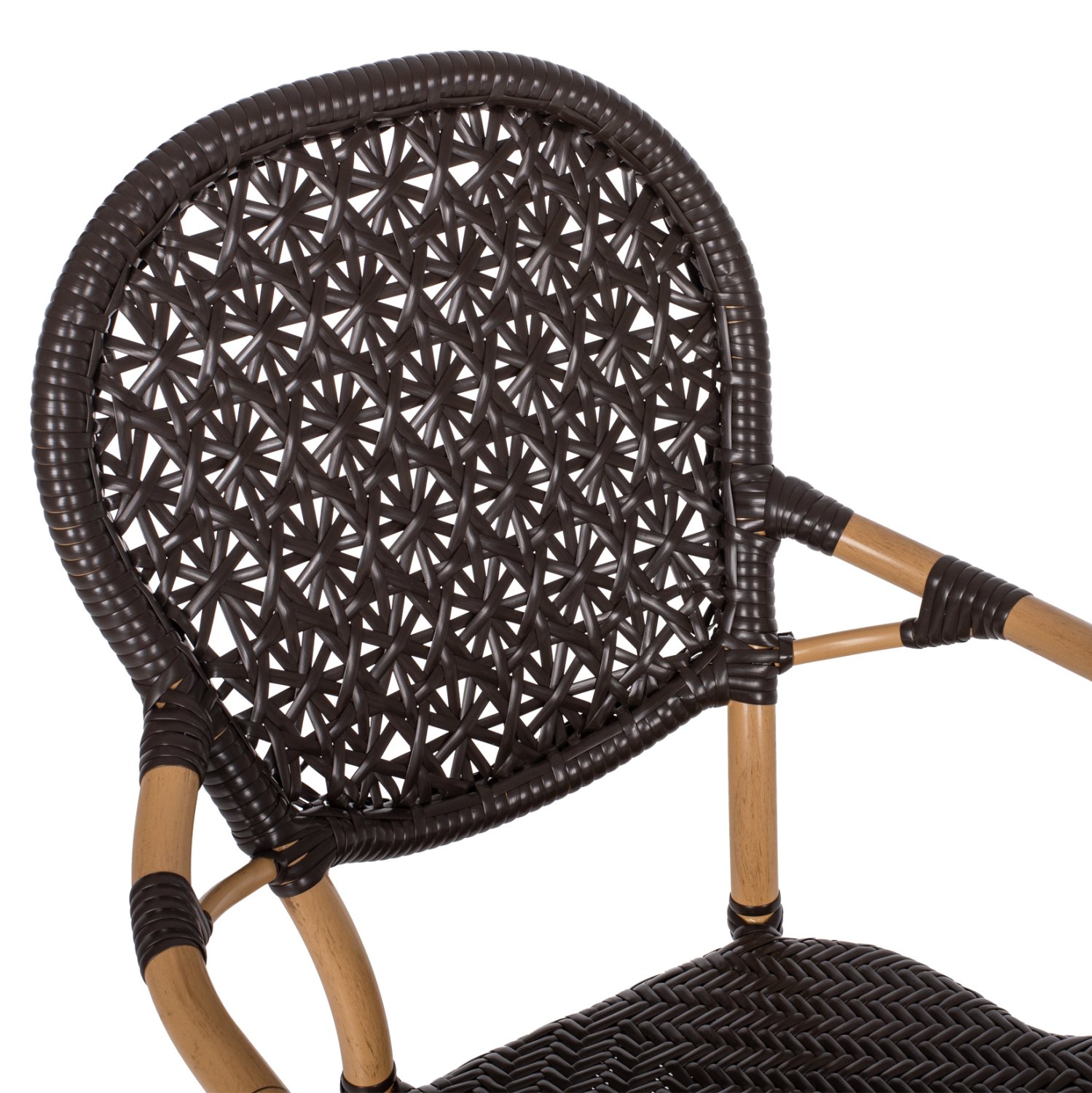 ΠΟΛΥΘΡΟΝΑ ΑΛΟΥΜΙΝΙΟΥ BAMBOO LOOK ΚΑΦΕ ΚΑΙ ΚΑΦΕ PE RATTAN HM5926.01 56x62x95Yεκ. 8