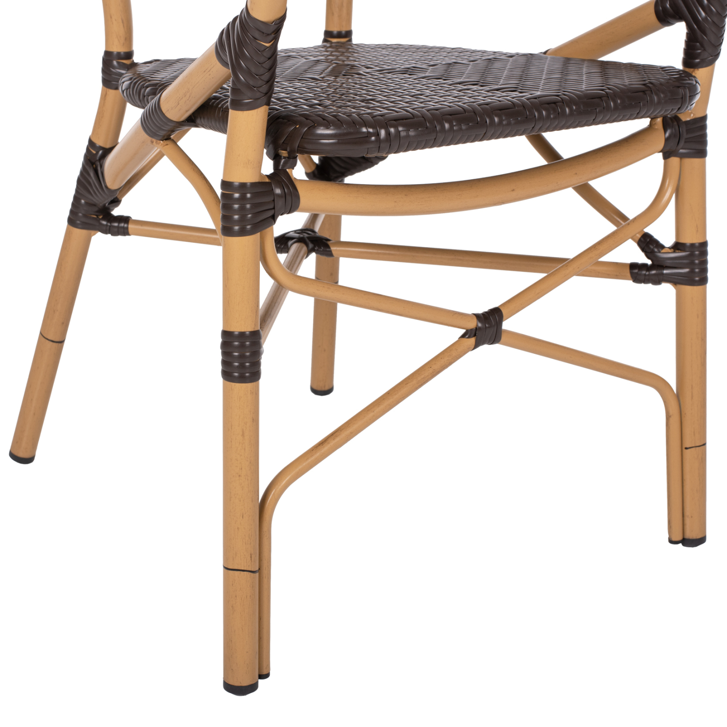 ΠΟΛΥΘΡΟΝΑ ΑΛΟΥΜΙΝΙΟΥ BAMBOO LOOK ΚΑΦΕ ΚΑΙ ΚΑΦΕ PE RATTAN HM5926.01 56x62x95Yεκ. 9