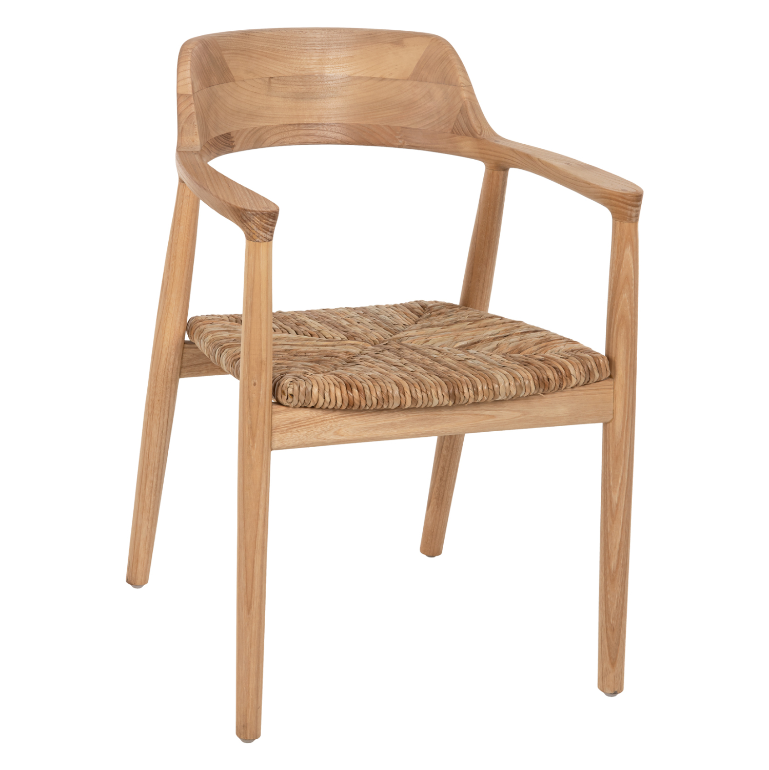 ΠΟΛΥΘΡΟΝΑ KINGSLEY HM9634.01 ΞΥΛΟ TEAK &amp; ΨΑΘΑ ΣΕ ΦΥΣΙΚΟ ΧΡΩΜΑ 57,5x54x80Yεκ. 1