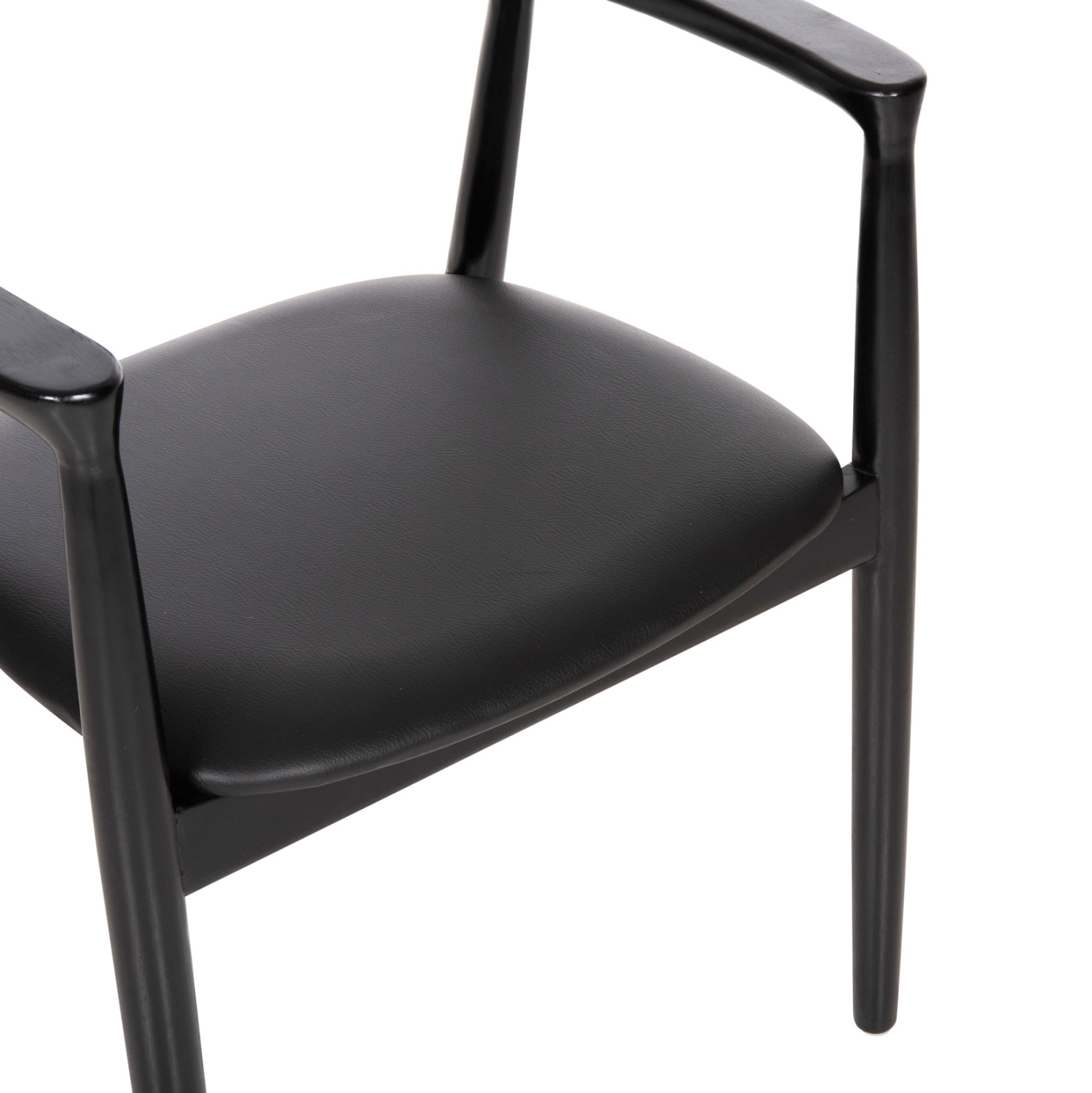 ΠΟΛΥΘΡΟΝΑ ΤΡΑΠΕΖΑΡΙΑΣ KINGSLEY HM9634.02 ΞΥΛΟ ΜΑΟΝΙ- ΜΑΥΡΟ VINYL 58x53x80Yεκ. 8