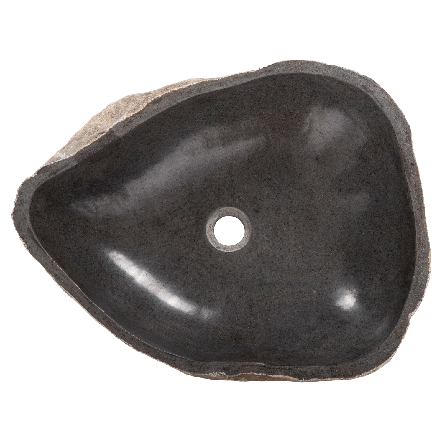 ΝΙΠΤΗΡΑΣ STONE SINK ΛΑΞΕΥΜΕΝΗ ΠΕΤΡΑ ΓΚΡΙ ΑΠΟΧΡΩΣΗ HM4193 55x44x16Υ εκ. 7