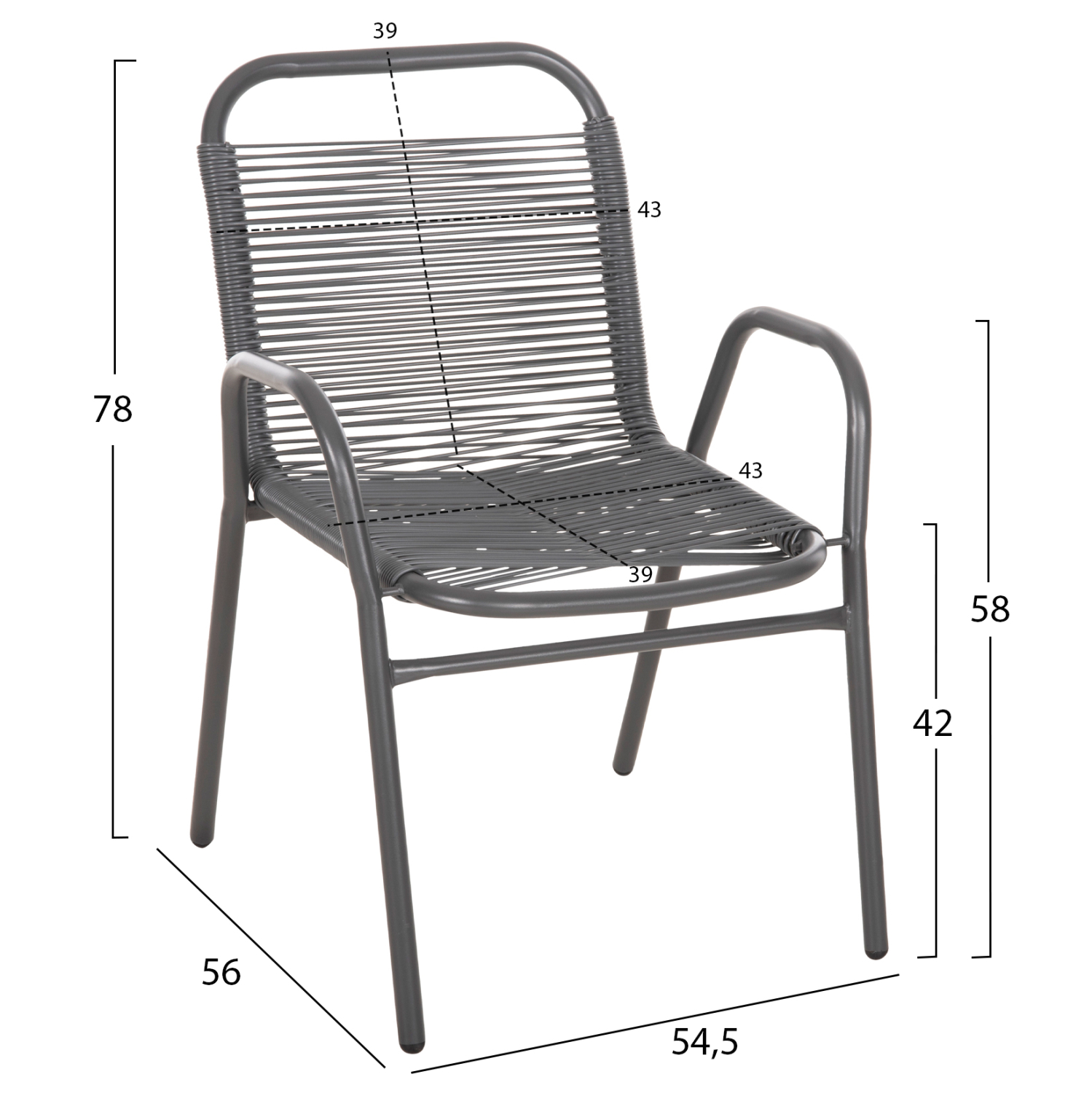 ΠΟΛΥΘΡΟΝΑ ΕΞ.ΧΩΡΟΥ AVRIL HM5968.01 ΜΕΤΑΛΛΟ ΚΑΙ ΣΥΝΘ.RATTAN ΣΕ ΓΚΡΙ 54,5x56x78Υεκ. 2