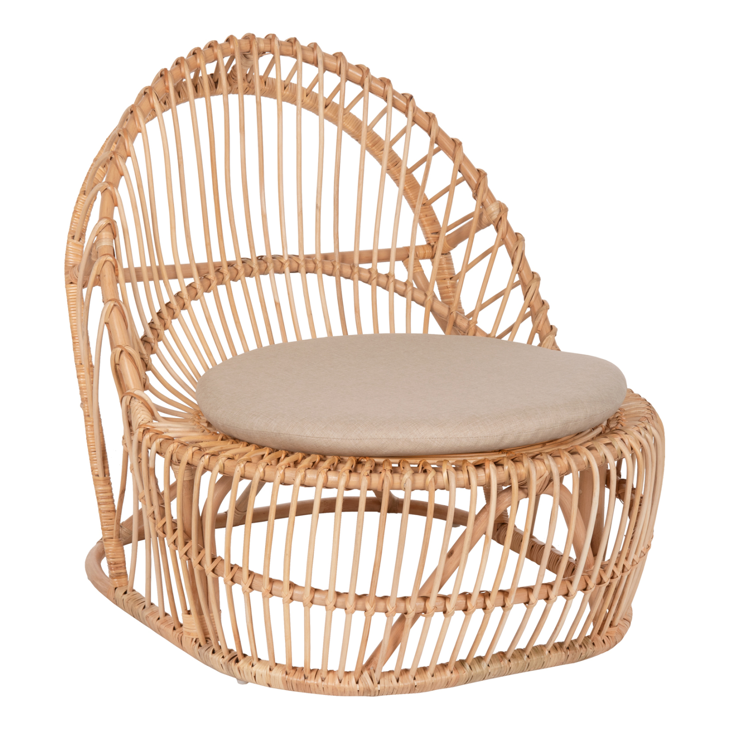 ΠΟΛΥΘΡΟΝΑ ENTROPY HM9840.01 RATTAN ΦΥΣΙΚΟ ΜΕ ΕΚΡΟΥ ΜΑΞΙΛΑΡΙ 80x97x85Υεκ. 1