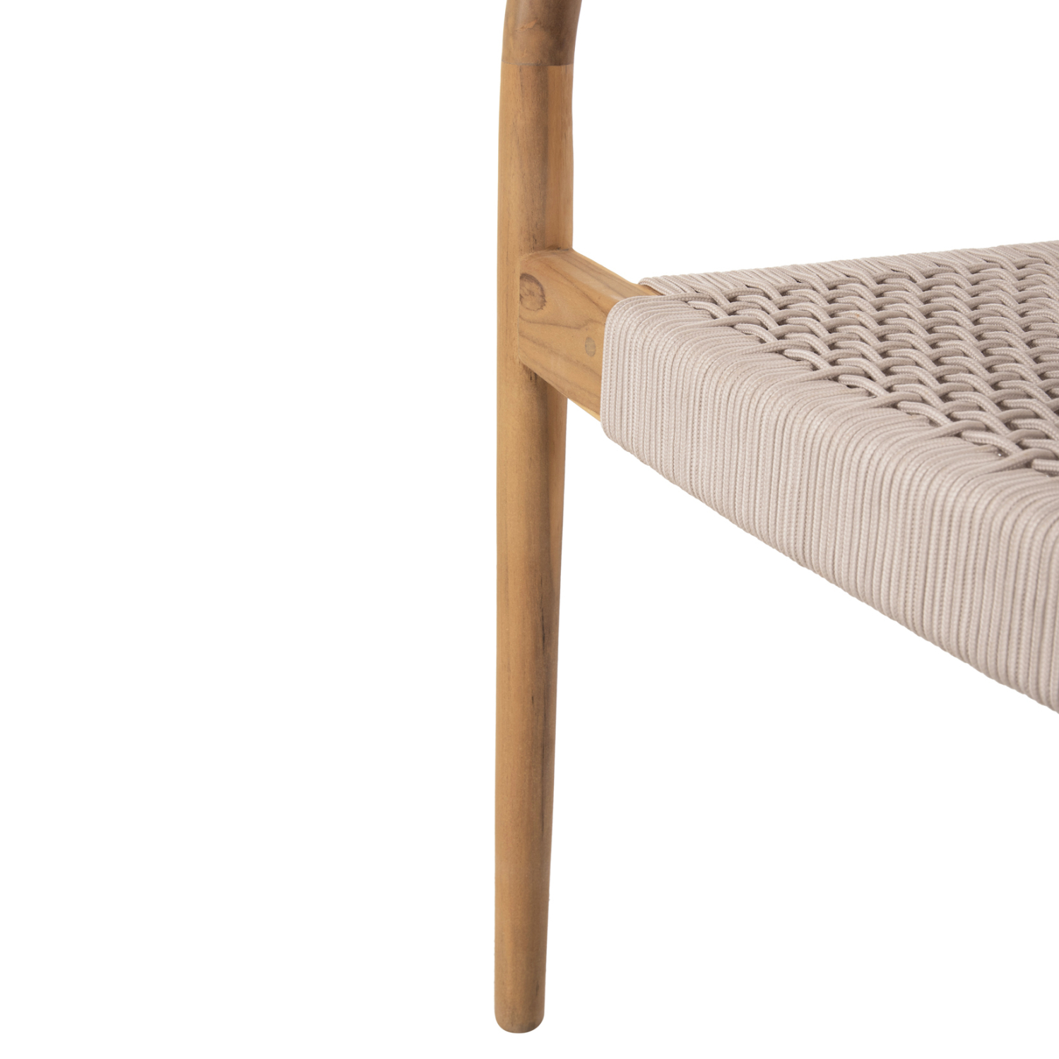 ΠΟΛΥΘΡΟΝΑ OSLO HM9636.07 ΞΥΛΟ TEAK ΦΥΣΙΚΟ &amp; ΜΠΕΖ ΣΧΟΙΝΙ 55x54x80Yεκ. 10