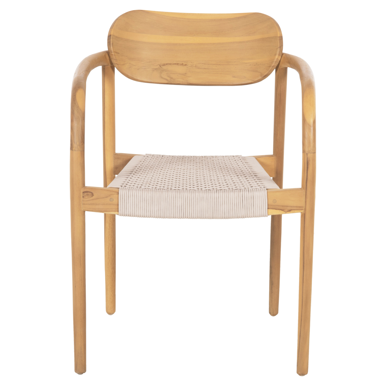ΠΟΛΥΘΡΟΝΑ OSLO HM9636.07 ΞΥΛΟ TEAK ΦΥΣΙΚΟ &amp; ΜΠΕΖ ΣΧΟΙΝΙ 55x54x80Yεκ. 3