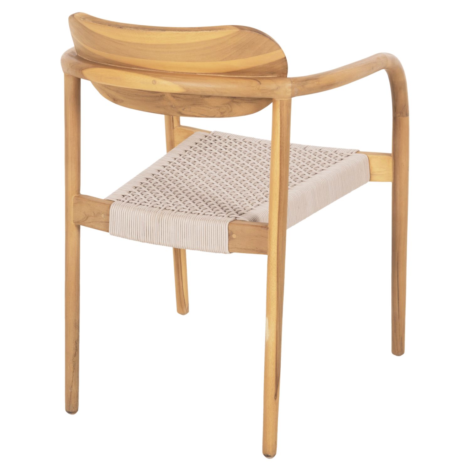 ΠΟΛΥΘΡΟΝΑ OSLO HM9636.07 ΞΥΛΟ TEAK ΦΥΣΙΚΟ &amp; ΜΠΕΖ ΣΧΟΙΝΙ 55x54x80Yεκ. 5