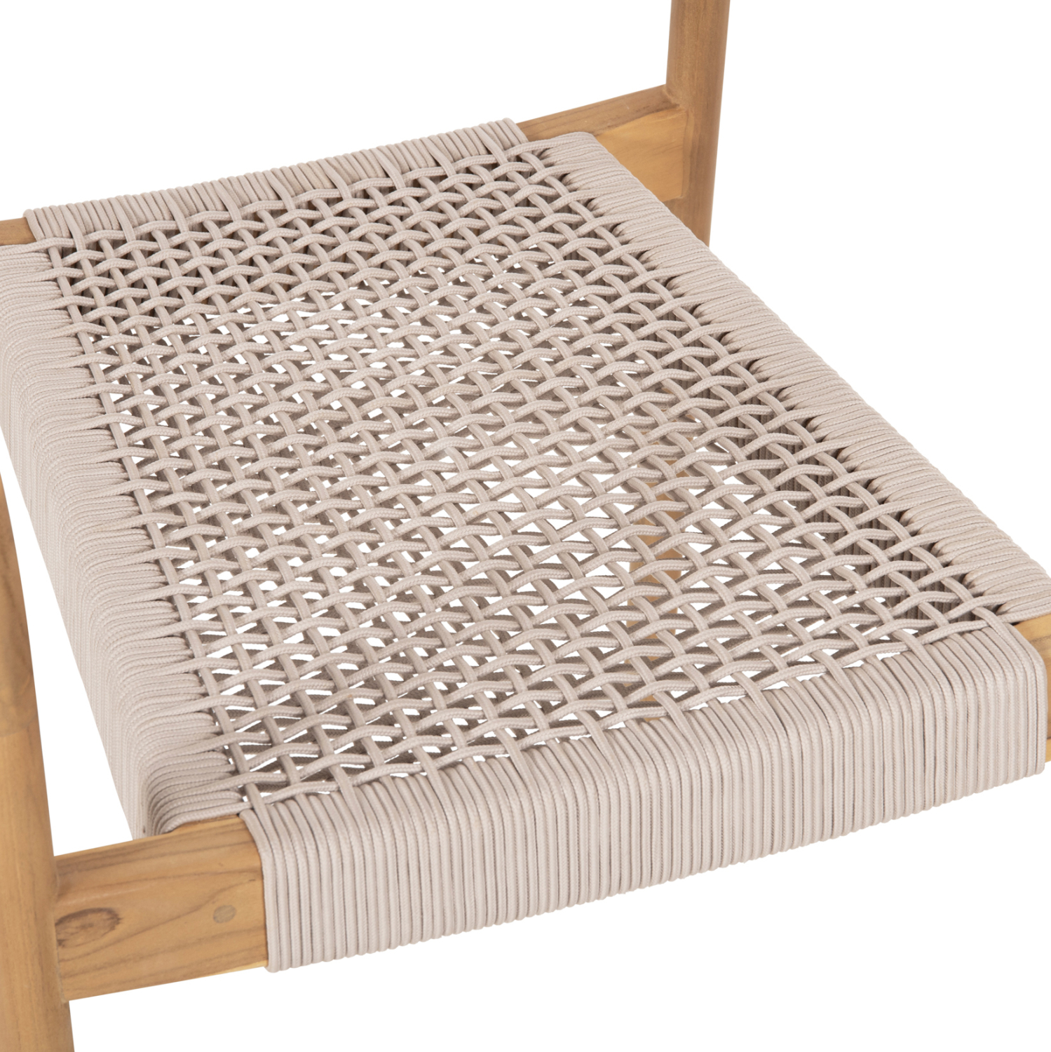 ΠΟΛΥΘΡΟΝΑ OSLO HM9636.07 ΞΥΛΟ TEAK ΦΥΣΙΚΟ &amp; ΜΠΕΖ ΣΧΟΙΝΙ 55x54x80Yεκ. 8