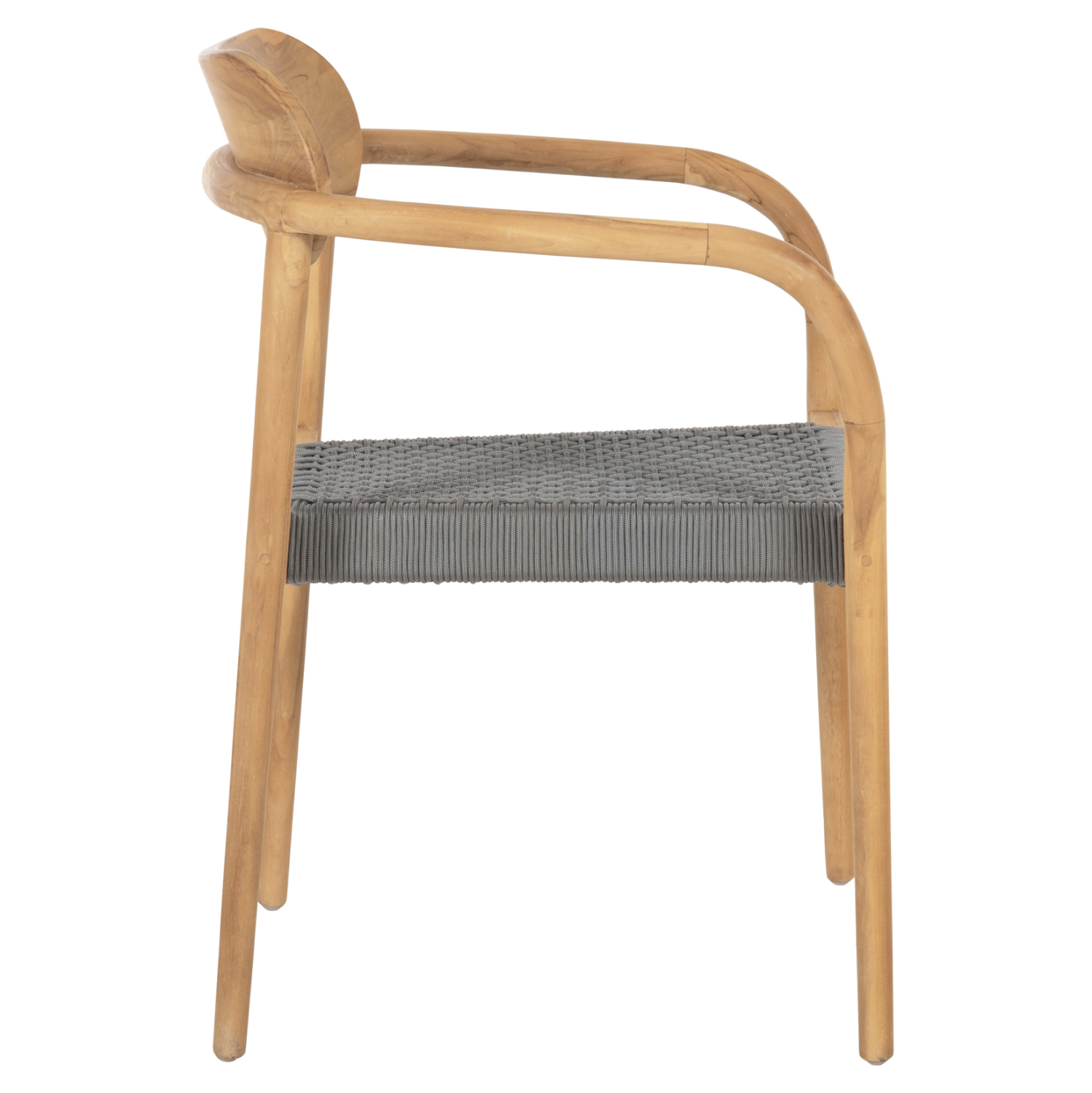 ΠΟΛΥΘΡΟΝΑ OSLO HM9636.08 ΞΥΛΟ TEAK ΦΥΣΙΚΟ &amp; ΓΚΡΙ ΣΧΟΙΝΙ 55x54x80Yεκ. 4