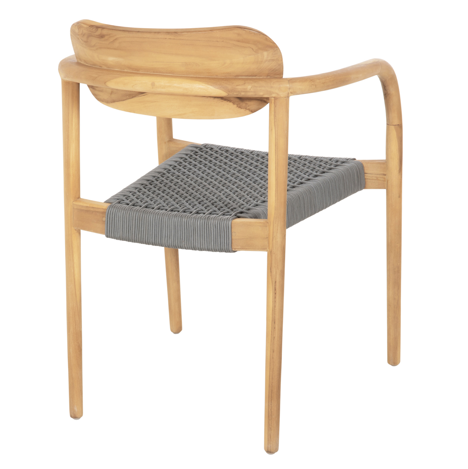ΠΟΛΥΘΡΟΝΑ OSLO HM9636.08 ΞΥΛΟ TEAK ΦΥΣΙΚΟ &amp; ΓΚΡΙ ΣΧΟΙΝΙ 55x54x80Yεκ. 5