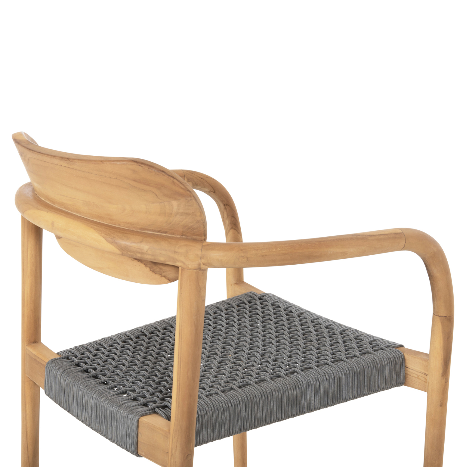 ΠΟΛΥΘΡΟΝΑ OSLO HM9636.08 ΞΥΛΟ TEAK ΦΥΣΙΚΟ &amp; ΓΚΡΙ ΣΧΟΙΝΙ 55x54x80Yεκ. 9