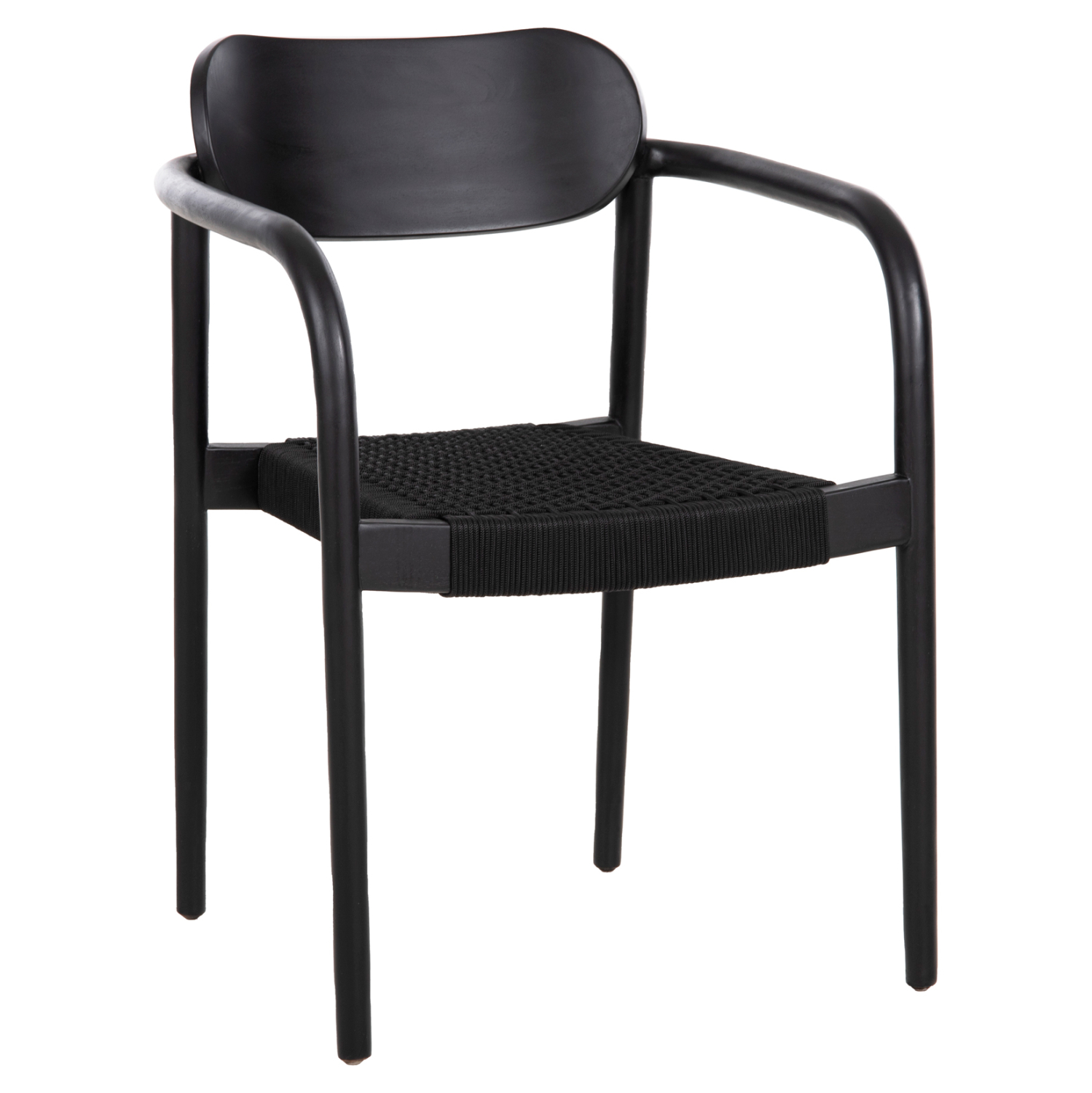 ΠΟΛΥΘΡΟΝΑ OSLO HM9636.12 ΞΥΛΟ TEAK ΜΑΥΡΟ &amp; ΜΑΥΡΟ ΣΧΟΙΝΙ 55x54x80Yεκ. 1