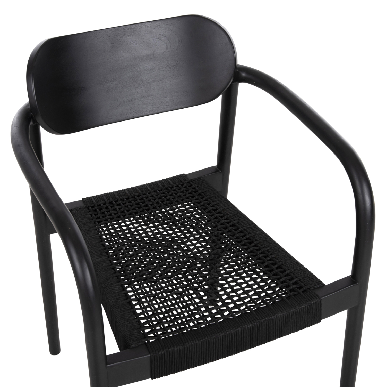 ΠΟΛΥΘΡΟΝΑ OSLO HM9636.12 ΞΥΛΟ TEAK ΜΑΥΡΟ &amp; ΜΑΥΡΟ ΣΧΟΙΝΙ 55x54x80Yεκ. 7