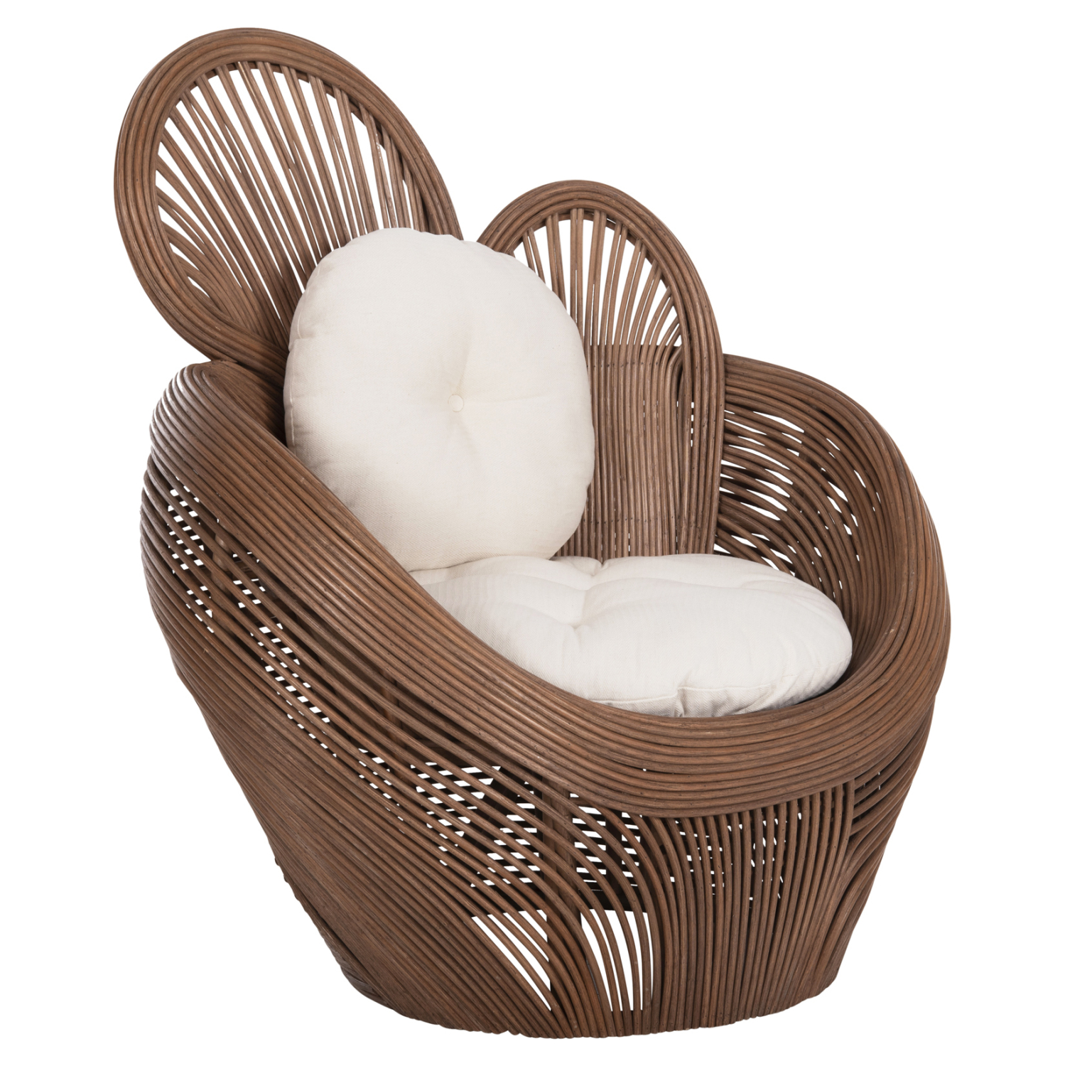 ΠΟΛΥΘΡΟΝΑ CIRCE HM9883 RATTAN ΚΑΦΕ-ΜΑΞΙΛΑΡΙΑ ΕΚΡΟΥ 100x74x112,5Υεκ. 3
