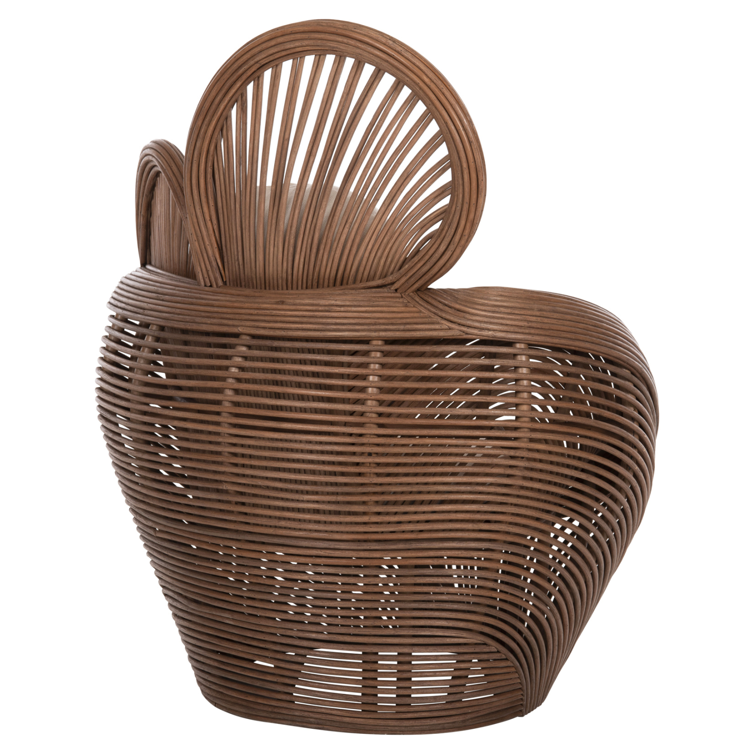 ΠΟΛΥΘΡΟΝΑ CIRCE HM9883 RATTAN ΚΑΦΕ-ΜΑΞΙΛΑΡΙΑ ΕΚΡΟΥ 100x74x112,5Υεκ. 5