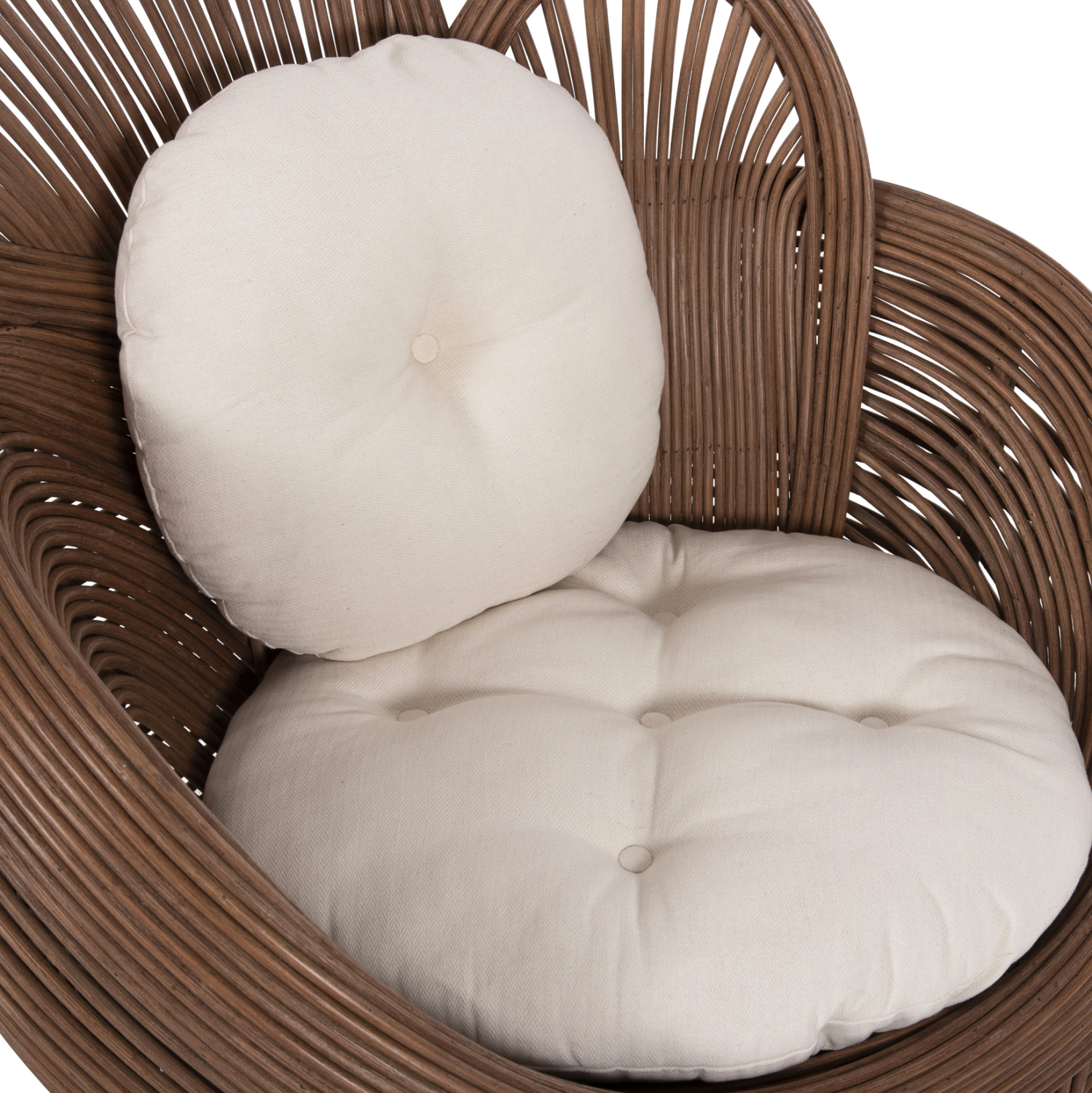 ΠΟΛΥΘΡΟΝΑ CIRCE HM9883 RATTAN ΚΑΦΕ-ΜΑΞΙΛΑΡΙΑ ΕΚΡΟΥ 100x74x112,5Υεκ. 7