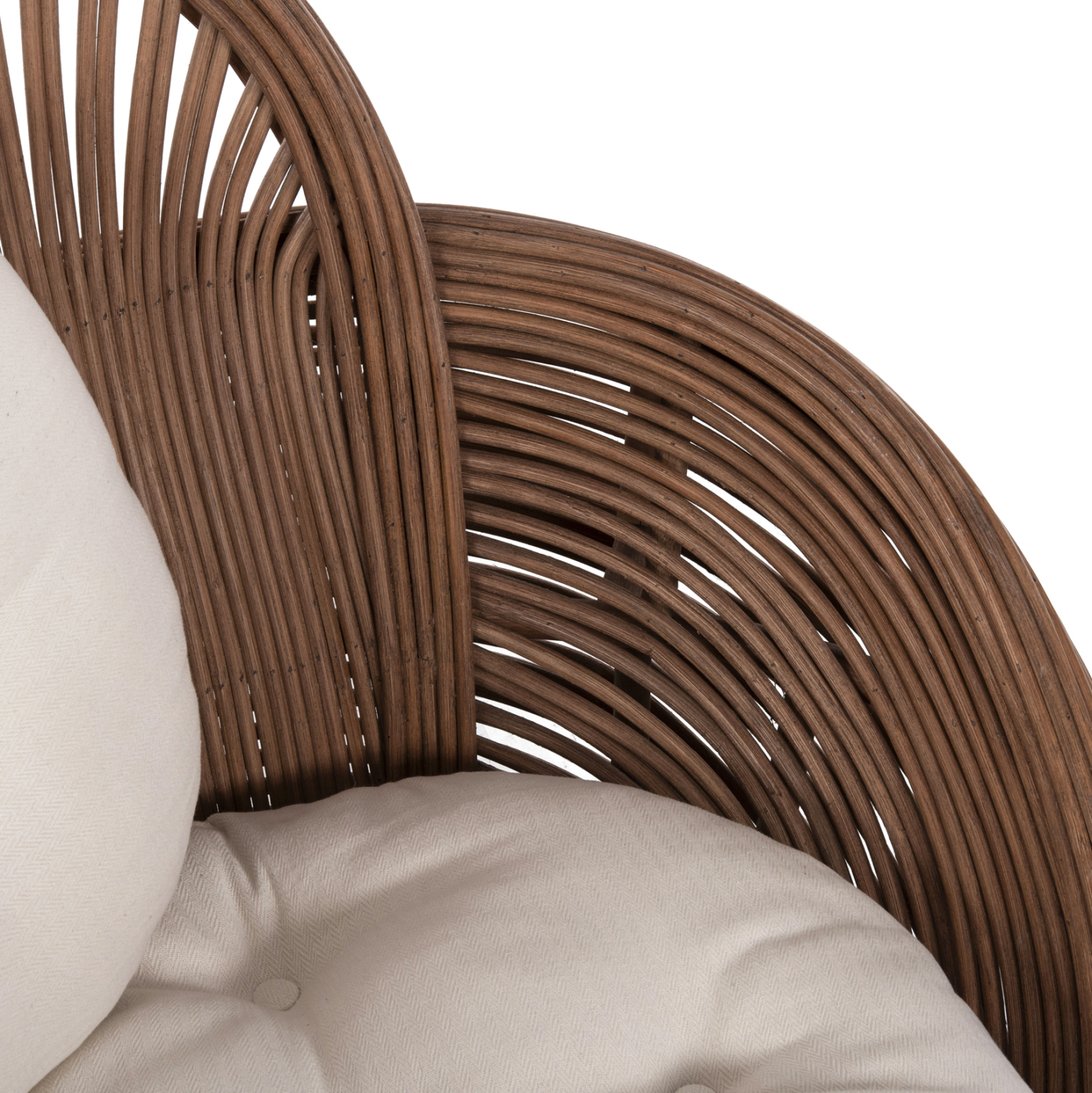 ΠΟΛΥΘΡΟΝΑ CIRCE HM9883 RATTAN ΚΑΦΕ-ΜΑΞΙΛΑΡΙΑ ΕΚΡΟΥ 100x74x112,5Υεκ. 8