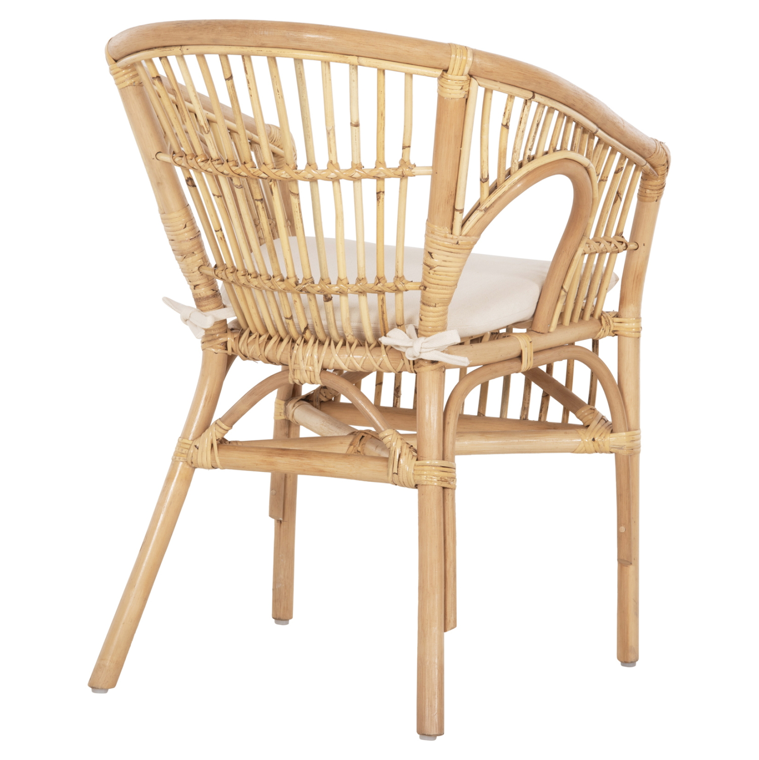 ΠΟΛΥΘΡΟΝΑ DAMPAR HM9929.04 RATTAN ΣΕ ΦΥΣΙΚΟ-ΛΕΥΚΟ ΜΑΞΙΛΑΡΙ 59x61x80Υεκ. 5