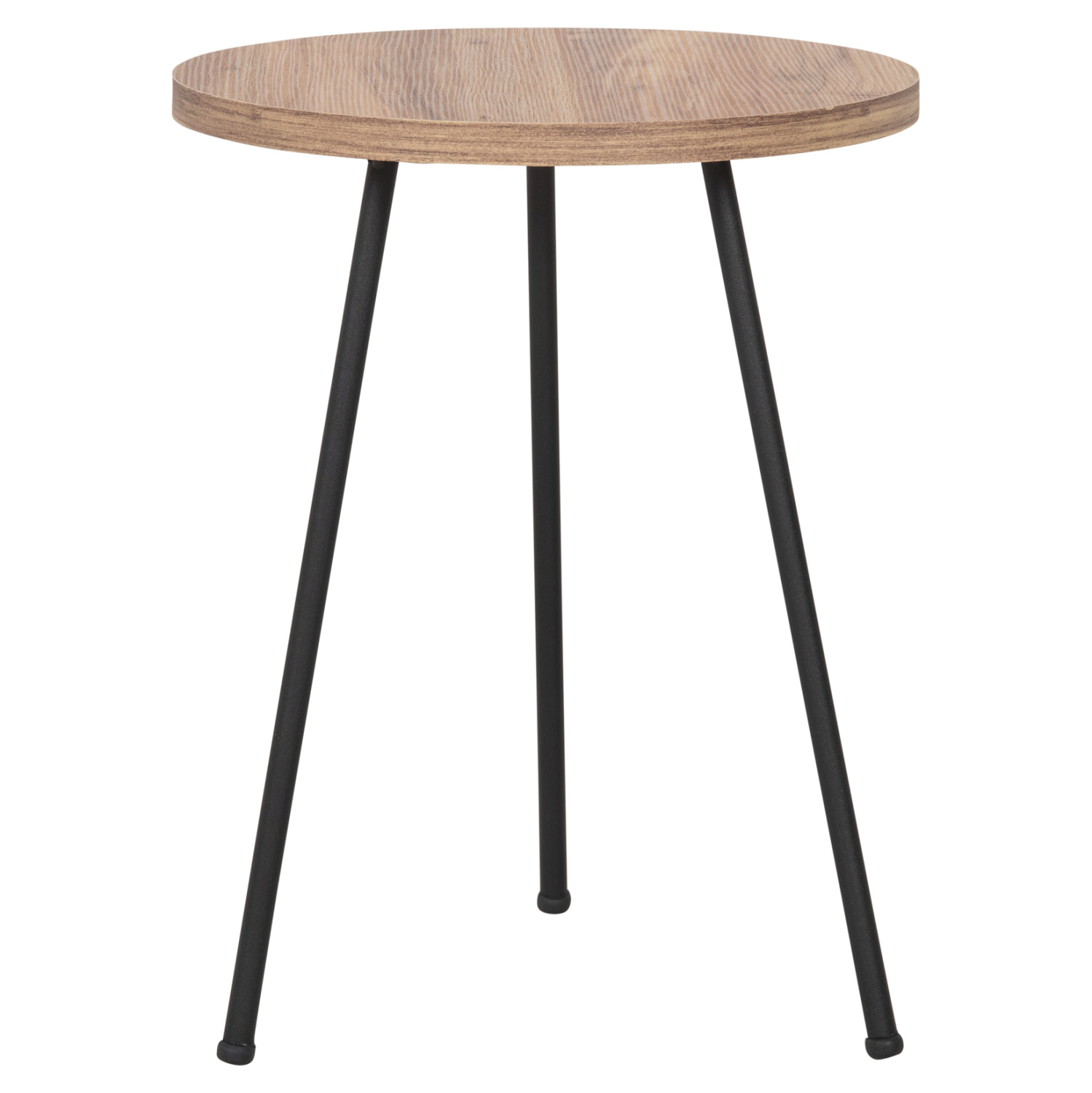 ΣΕΤ ΒΟΗΘ.ΤΡΑΠΕΖΑΚΙΑ KISSA HM18174.04 ΜΕΛΑΜΙΝΗ ΣΕ ΦΥΣΙΚΟ-ΜΑΥΡΑ ΜΕΤΑΛ.ΠΟΔΙΑ 6