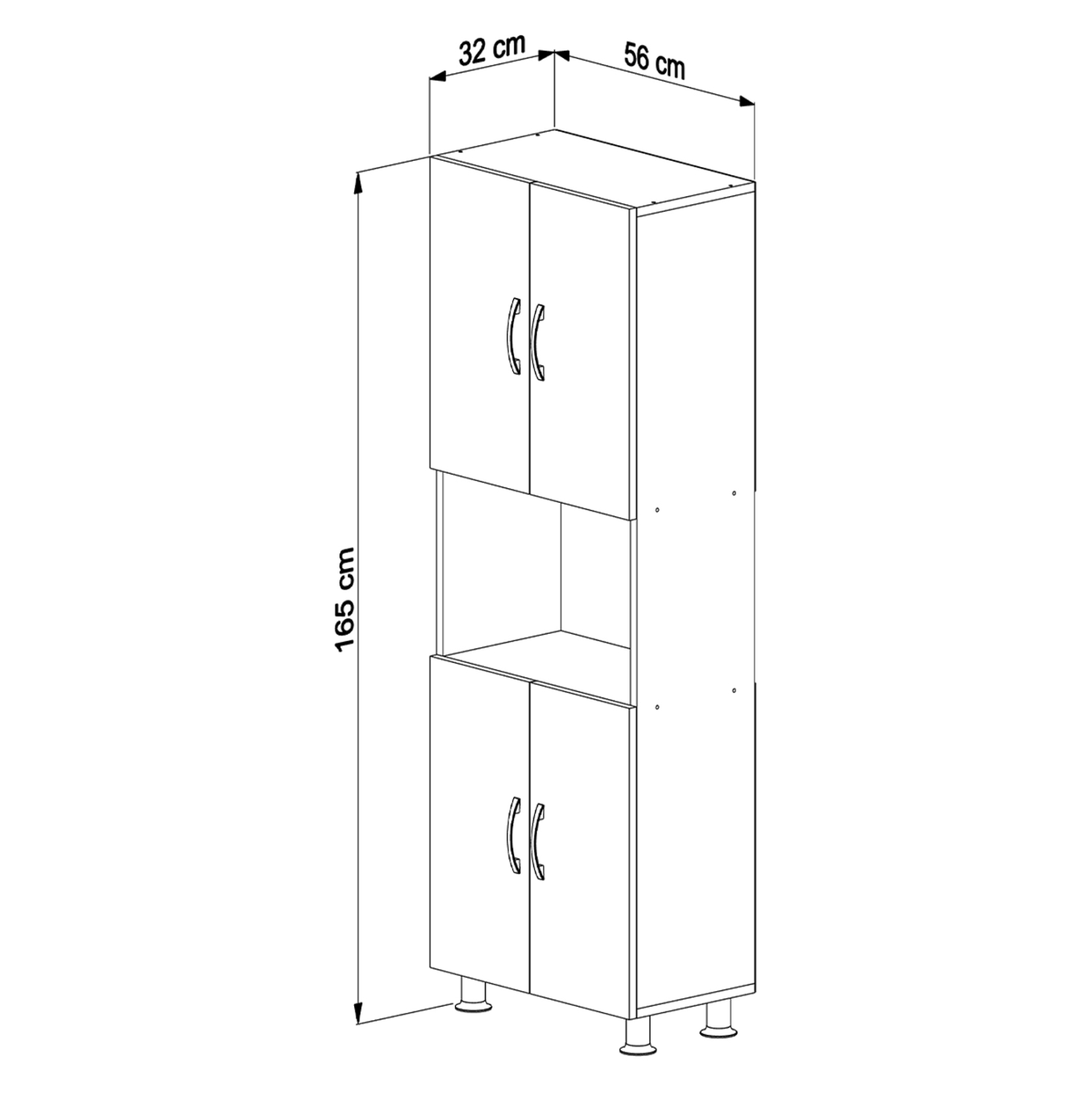 ΕΠΙΠΛΟ ΚΟΥΖΙΝΑΣ/ΝΤΟΥΛΑΠΙ RAD HM18196.03 ΜΕΛΑΜΙΝΗ ΣΟΝΑΜΑ-ΛΕΥΚΟ 56x32x165Υεκ. 2