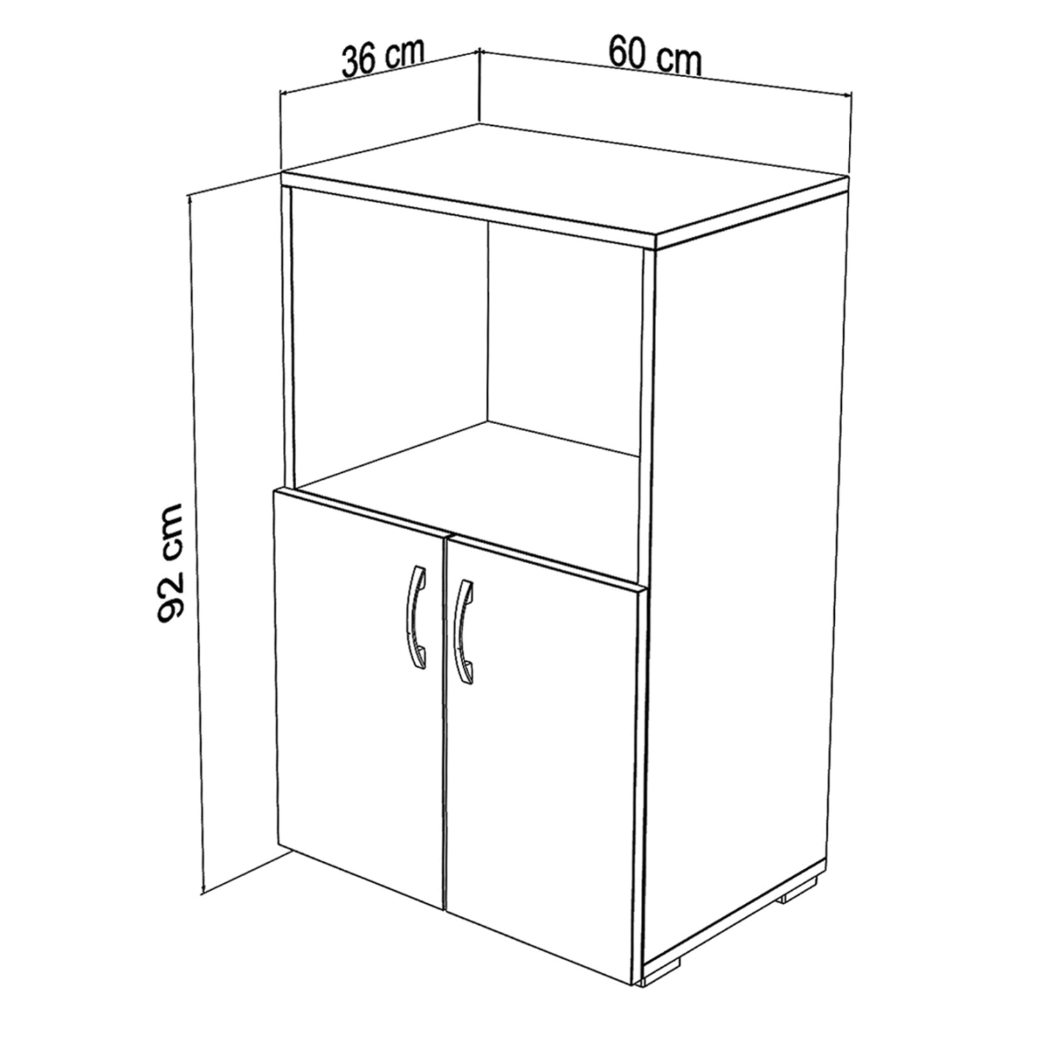 ΝΤΟΥΛΑΠΙ ΚΟΥΖΙΝΑΣ NITO HM18197.01 ΜΕΛΑΜΙΝΗ ΣΕ ΛΕΥΚΟ ΧΡΩΜΑ 60x36x92Υεκ. 2