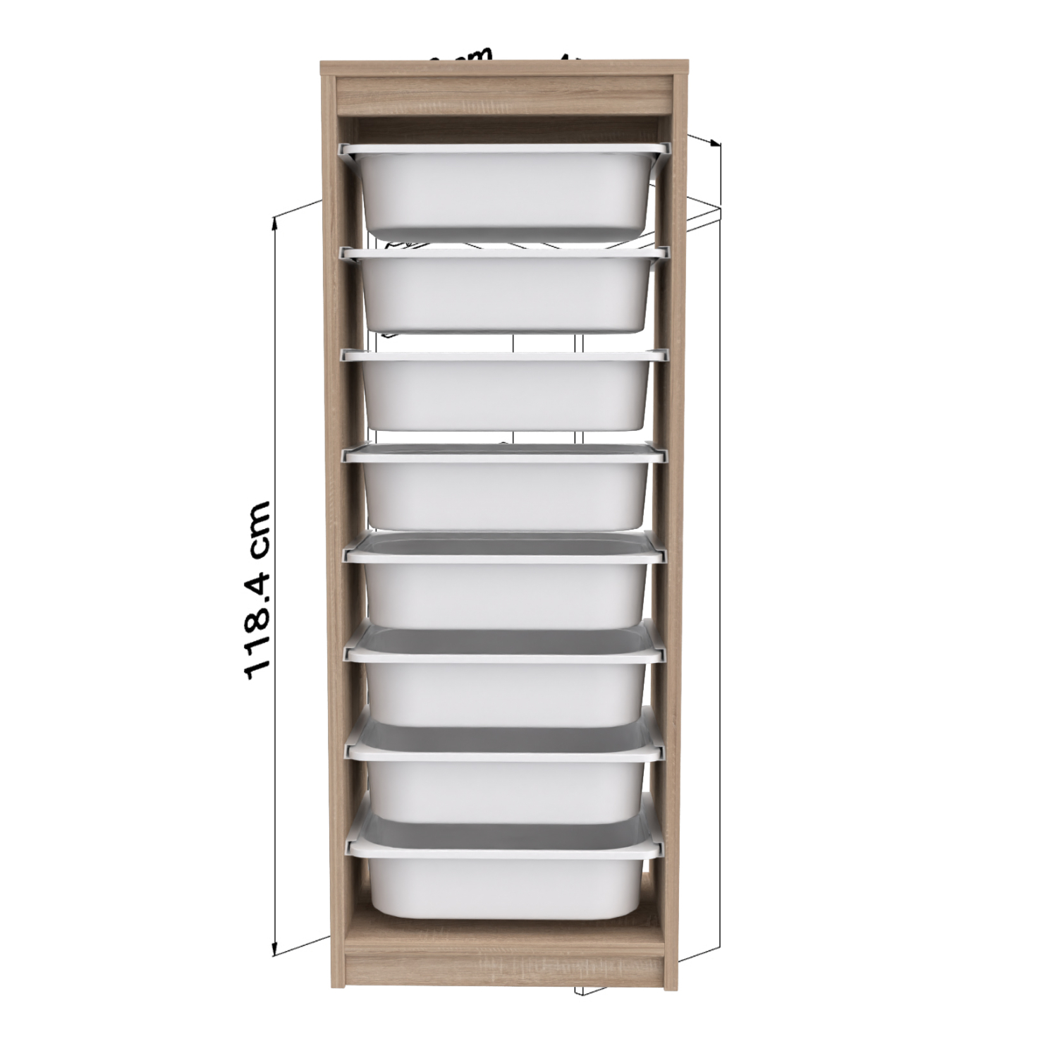 ΣΥΡΤΑΡΙΕΡΑ SANI HM18201.03 ΜΕΛΑΜΙΝΗ SONAMA-ΛΕΥΚΑ ΣΥΡΤΑΡΙΑ P.E. 45,5x29,6x118,5Υεκ 3
