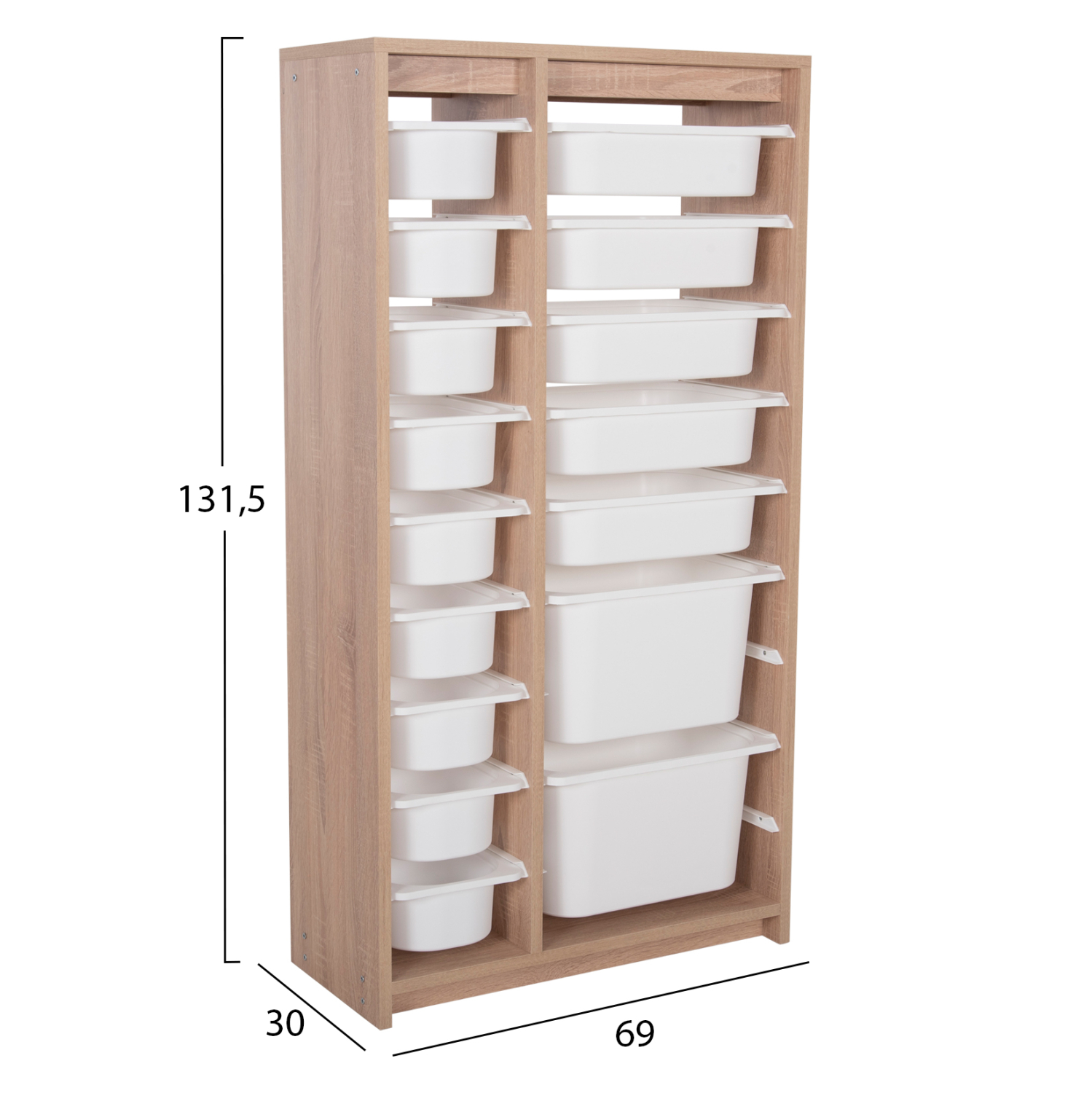 ΣΥΡΤΑΡΙΕΡΑ SANI HM18204.03 ΜΕΛΑΜΙΝΗ SONAMA-16 ΛΕΥΚΑ ΣΥΡΤΑΡΙΑ P.E. 69x30x131,5Υεκ 2