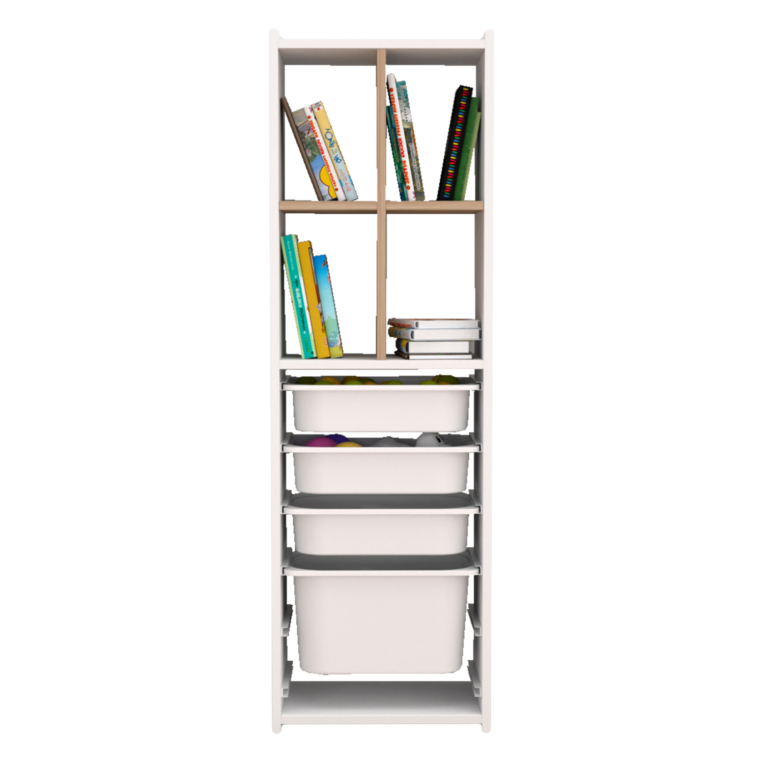 ΣΥΡΤΑΡΙΕΡΑ ΜΕ ΡΑΦΙΑ SANI HM18210.01 ΜΕΛΑΜΙΝΗ ΛΕΥΚΗ&amp;ΣΟΝΑΜΑ-4 P.E. ΣΥΡΤΑΡΙΑ 45x30x144Υεκ 2