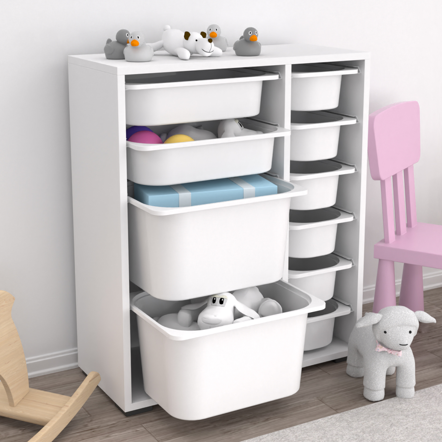 ΣΥΡΤΑΡΙΕΡΑ SANI HM18212.01 ΜΕΛΑΜΙΝΗ ΣΕ ΛΕΥΚΟ-10 ΛΕΥΚΑ ΣΥΡΤΑΡΙΑ P.E. 69,5x30x83Υεκ 4