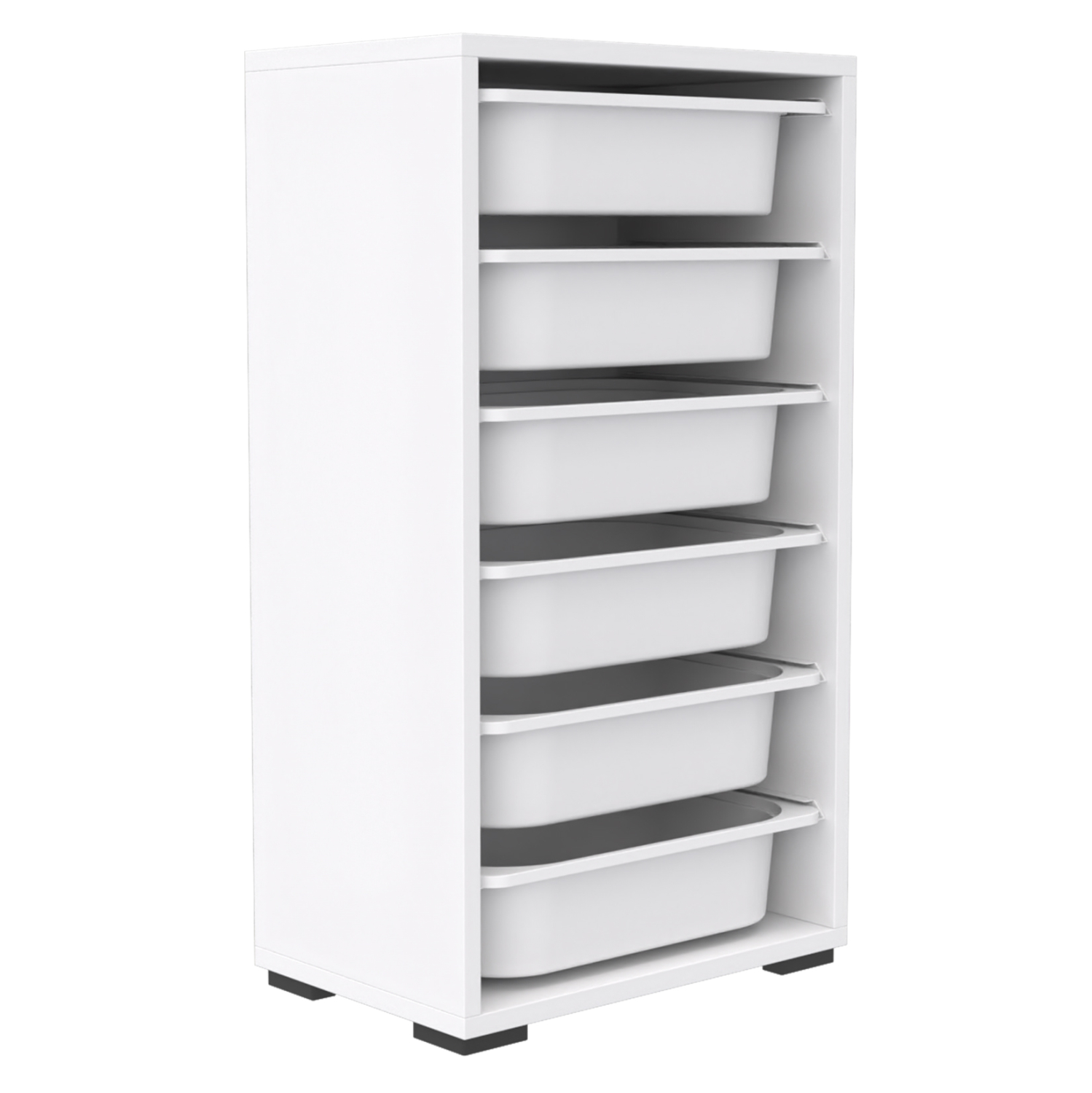 ΣΥΡΤΑΡΙΕΡΑ SANI HM18215.01 ΜΕΛΑΜΙΝΗ ΣΕ ΛΕΥΚΟ-6 ΛΕΥΚΑ ΣΥΡΤΑΡΙΑ P.E. 45,5x30x83Υεκ 1