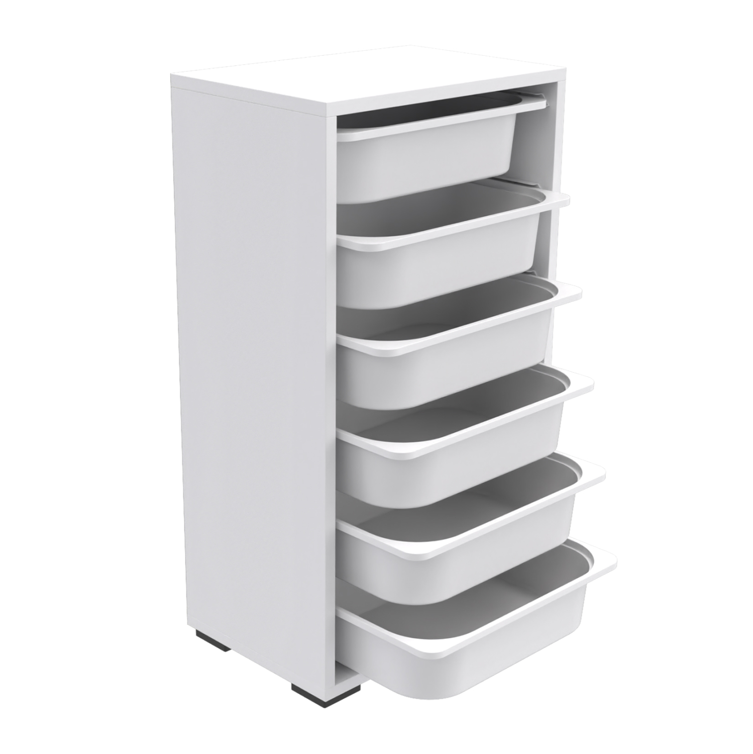 ΣΥΡΤΑΡΙΕΡΑ SANI HM18215.01 ΜΕΛΑΜΙΝΗ ΣΕ ΛΕΥΚΟ-6 ΛΕΥΚΑ ΣΥΡΤΑΡΙΑ P.E. 45,5x30x83Υεκ 3