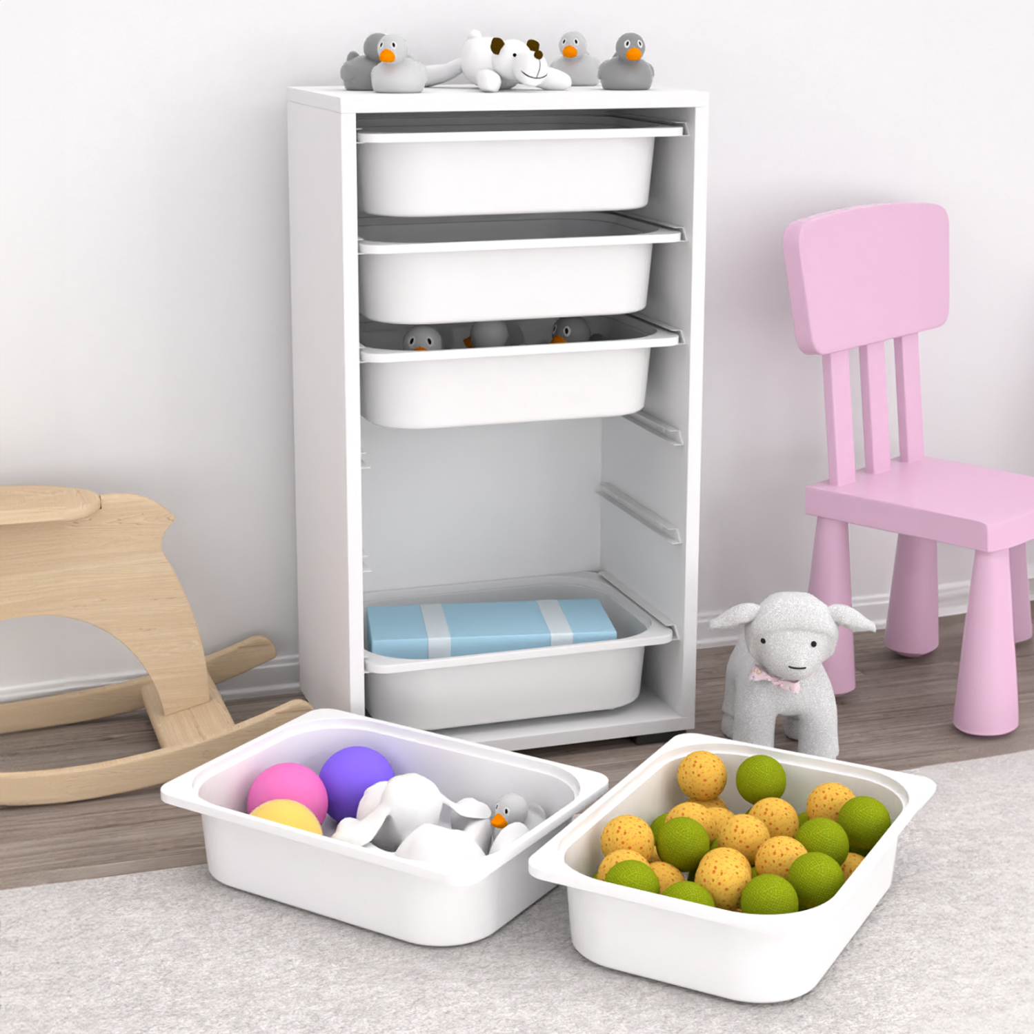 ΣΥΡΤΑΡΙΕΡΑ SANI HM18215.01 ΜΕΛΑΜΙΝΗ ΣΕ ΛΕΥΚΟ-6 ΛΕΥΚΑ ΣΥΡΤΑΡΙΑ P.E. 45,5x30x83Υεκ 5