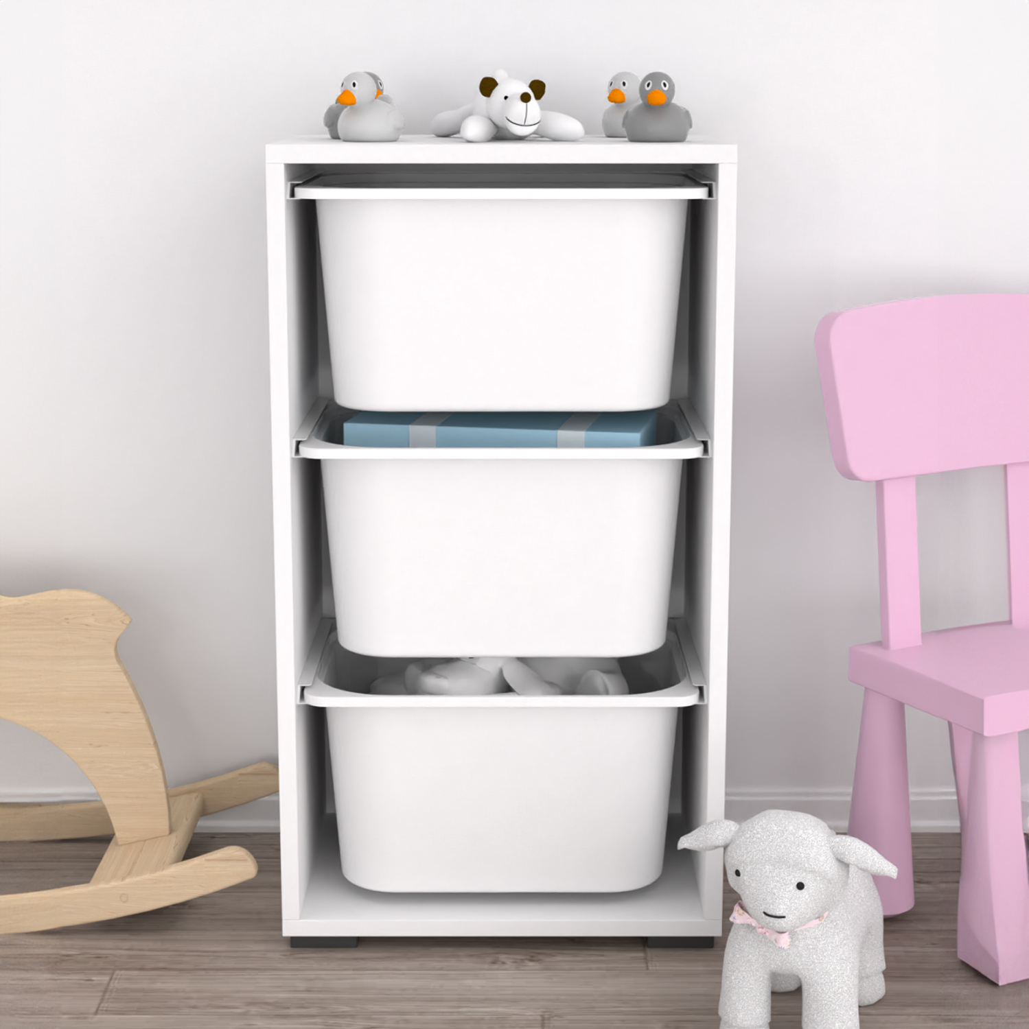 ΣΥΡΤΑΡΙΕΡΑ SANI HM18218.01 ΜΕΛΑΜΙΝΗ ΣΕ ΛΕΥΚΟ-ΛΕΥΚΑ ΣΥΡΤΑΡΙΑ P.E. 45,5x30x83Υεκ 4