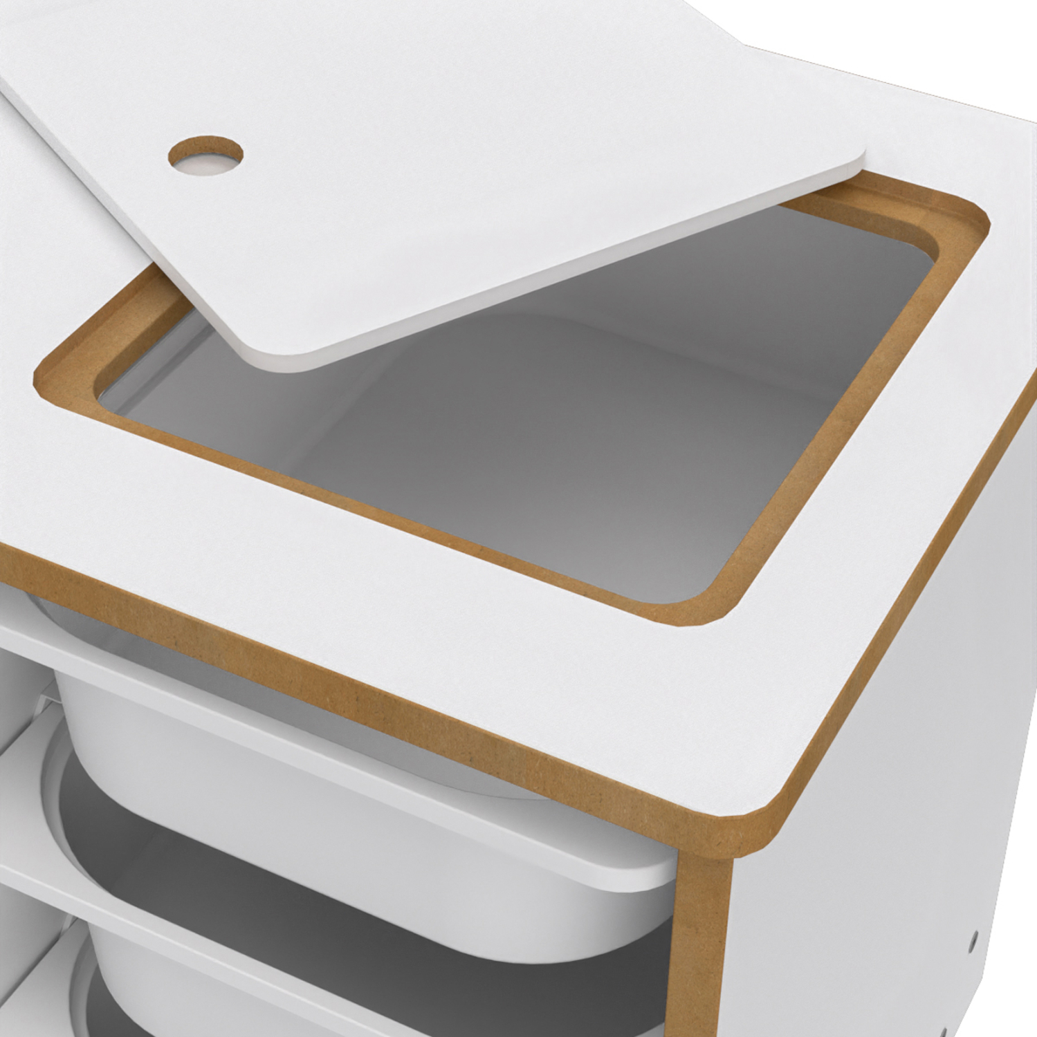 ΣΕΤ ΠΑΙΔΙΚΟΥ ΓΡΑΦΕΙΟΥ STAK HM18222.01 ΜΕΛΑΜΙΝΗ ΣΕ ΛΕΥΚΟ-ΦΥΣΙΚΟ 90x42x50Υεκ. 8