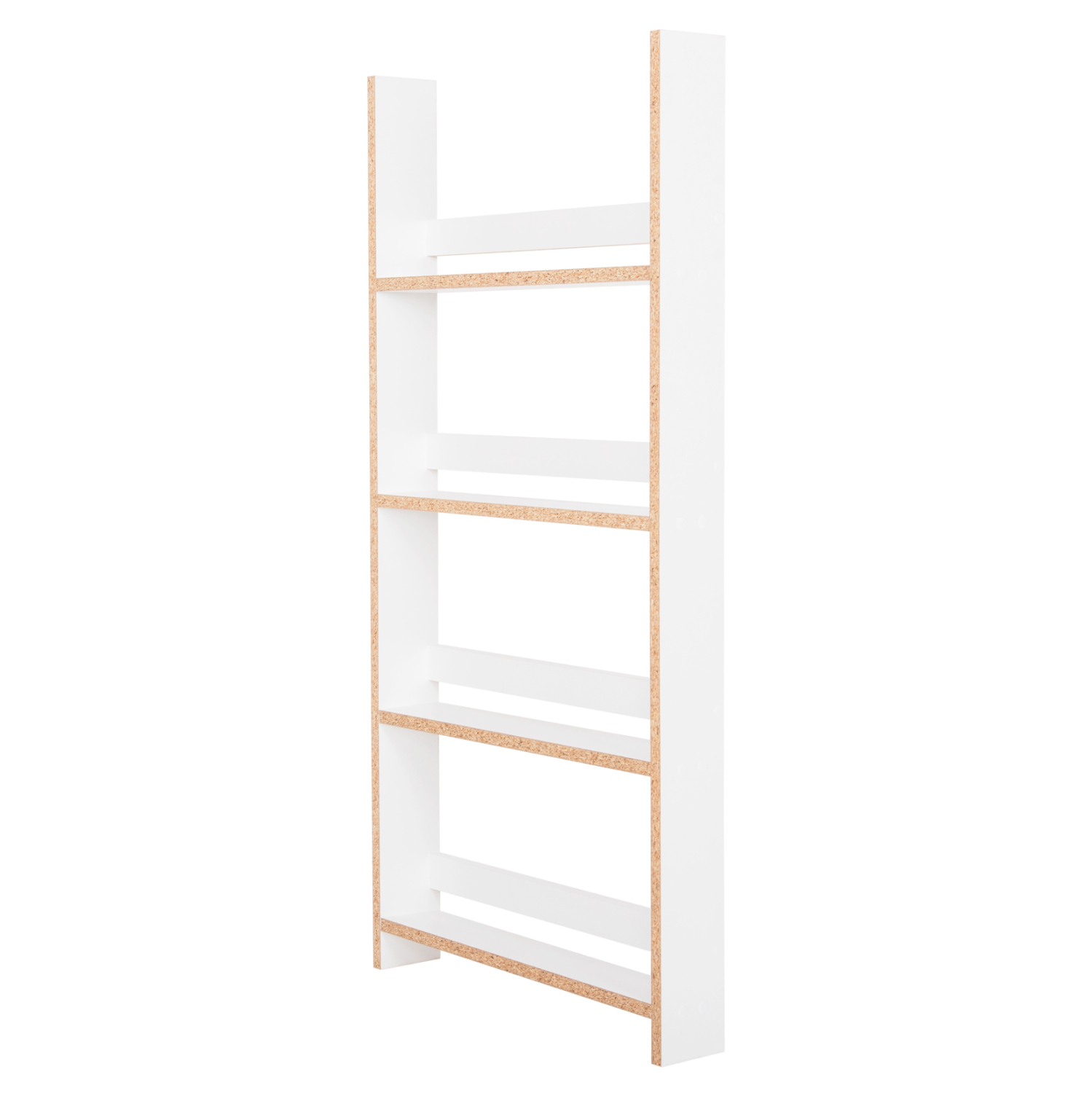 ΡΑΦΙΕΡΑ ΤΟΙΧΟΥ SANI HM18224.01 ΜΕΛΑΜΙΝΗ ΣΕ ΛΕΥΚΟ 60x10x120Υεκ. (4 ΡΑΦΙΑ) 4
