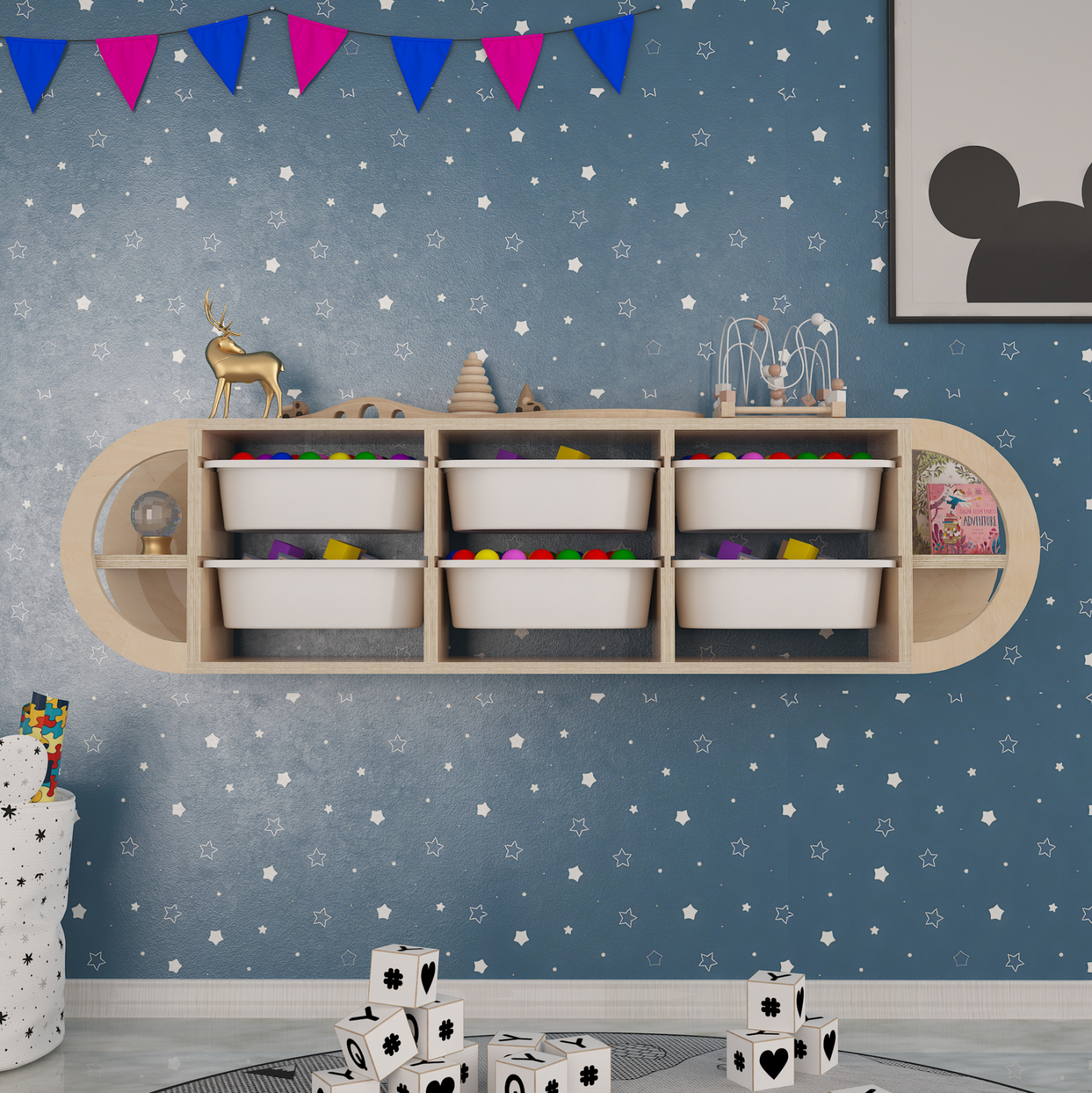 ΣΥΡΤΑΡΙΕΡΑ ΤΟΙΧΟΥ SANI HM18228.03 ΞΥΛΟ ΣΗΜΥΔΑΣ &amp; 6 ΛΕΥΚΑ ΣΥΡΤΑΡΙΑ P.E. 126x26x33Υεκ. 5