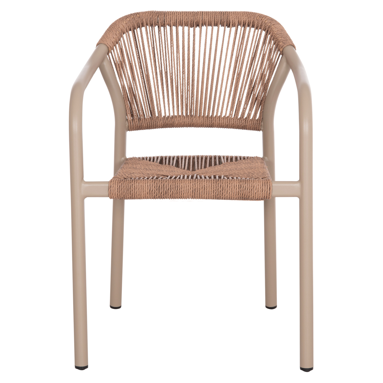 ΠΟΛΥΘΡΟΝΑ ΑΛΟΥΜΙΝΙΟΥ LUCCI HM6266.02 MOKA ΣΚΕΛΕΤΟΣ-P.E.RATTAN ΦΥΣΙΚΟ 58x56x79Υεκ 3
