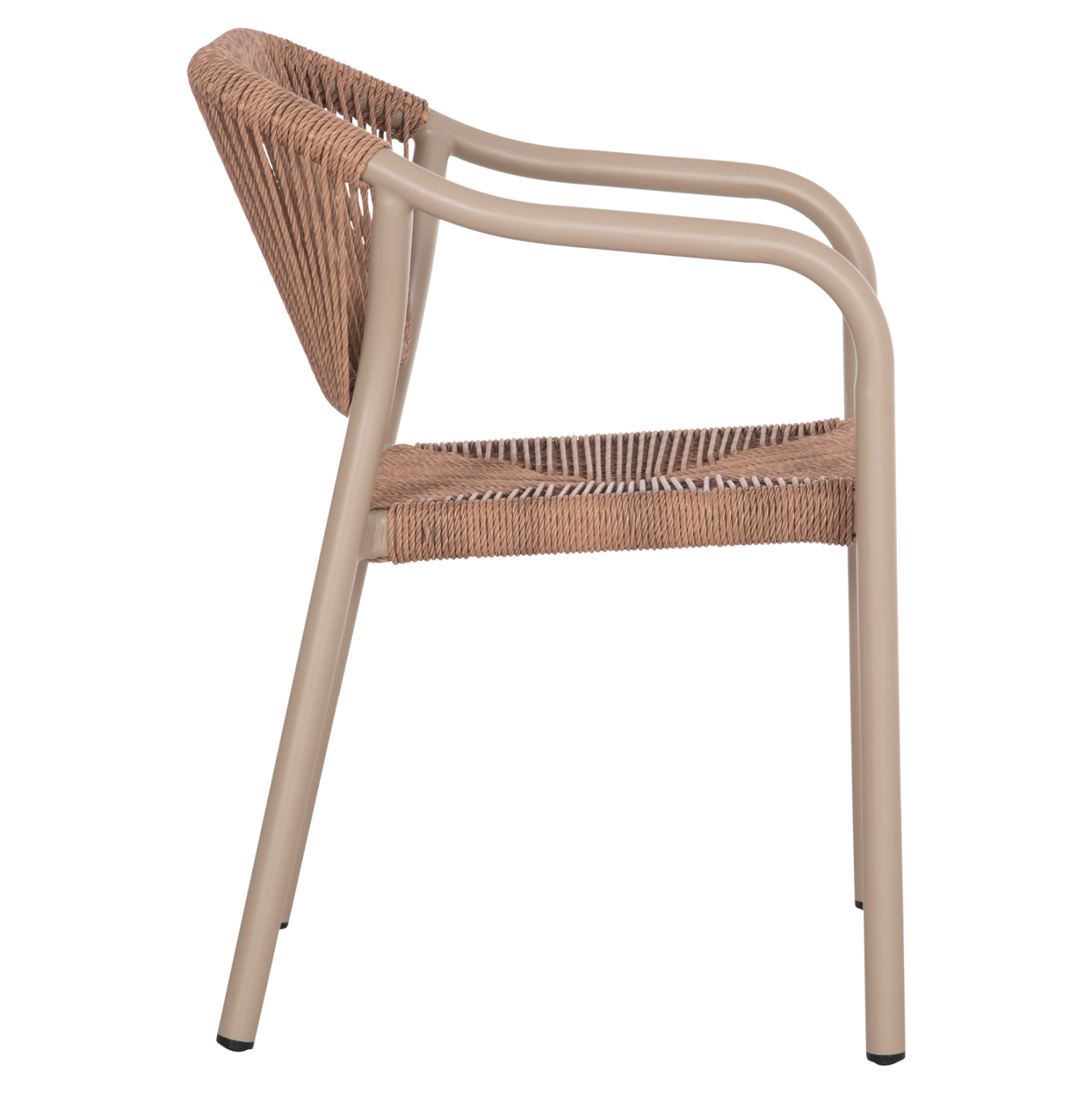 ΠΟΛΥΘΡΟΝΑ ΑΛΟΥΜΙΝΙΟΥ LUCCI HM6266.02 MOKA ΣΚΕΛΕΤΟΣ-P.E.RATTAN ΦΥΣΙΚΟ 58x56x79Υεκ 4