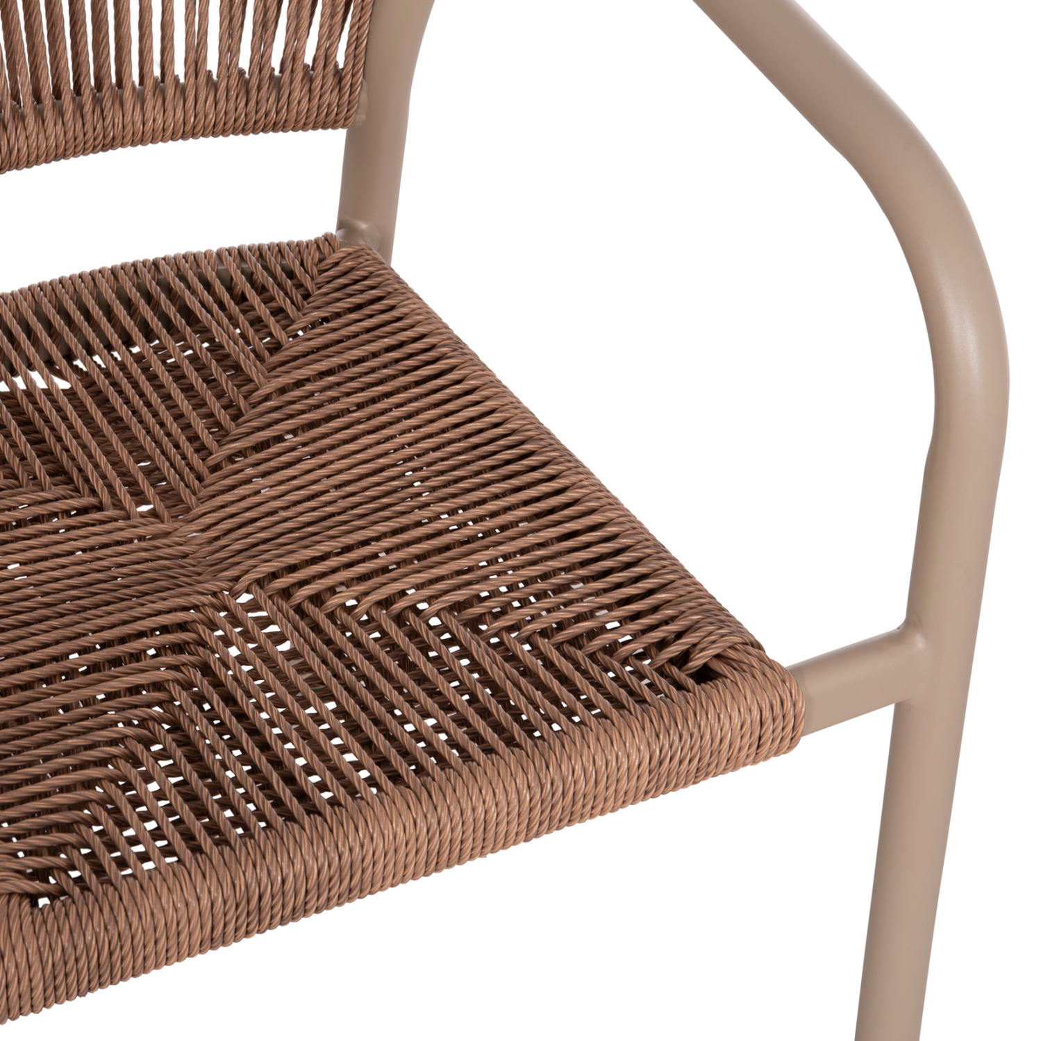 ΠΟΛΥΘΡΟΝΑ ΑΛΟΥΜΙΝΙΟΥ LUCCI HM6266.02 MOKA ΣΚΕΛΕΤΟΣ-P.E.RATTAN ΦΥΣΙΚΟ 58x56x79Υεκ 8