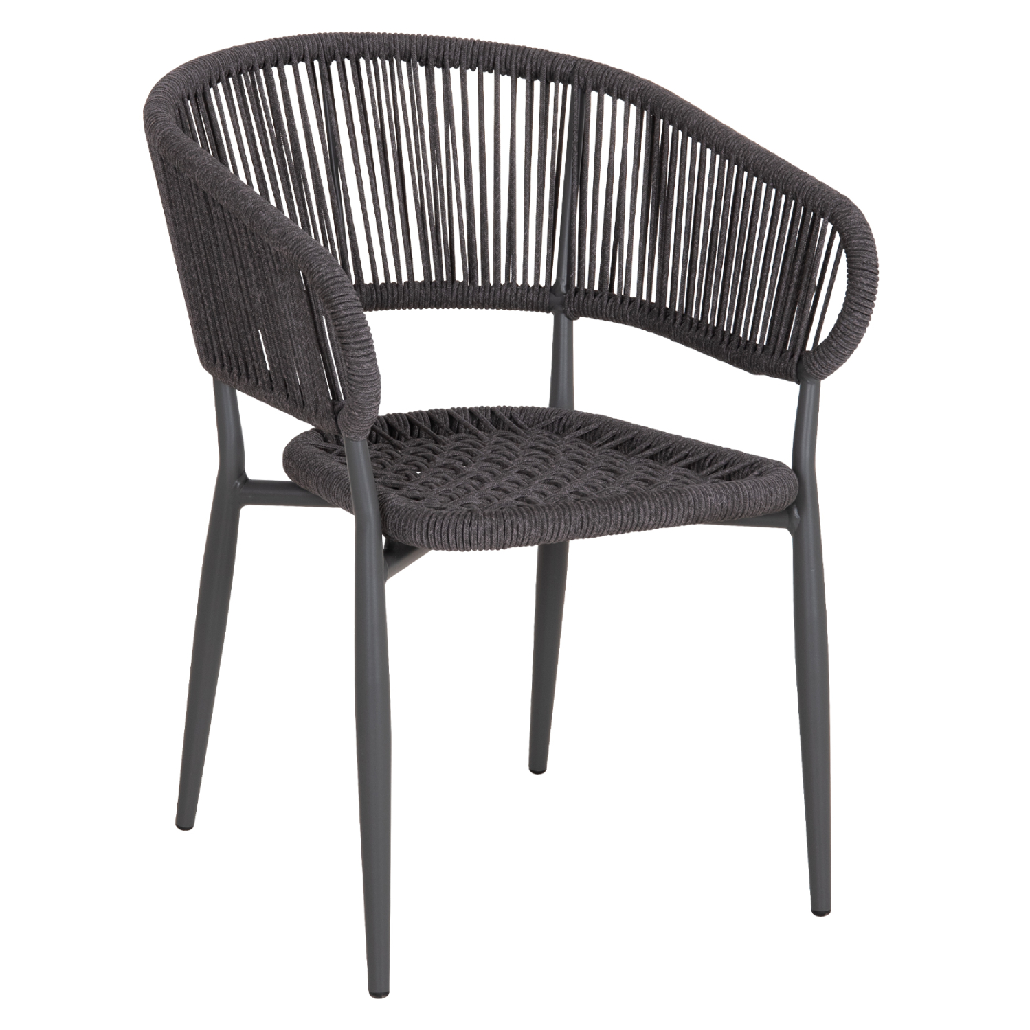 ΠΟΛΥΘΡΟΝΑ ΑΛΟΥΜΙΝΙΟΥ EULO HM5783.21 ΓΚΡΙ-TWISTED RATTAN ΓΚΡΙ 57x63x77Υεκ. 1